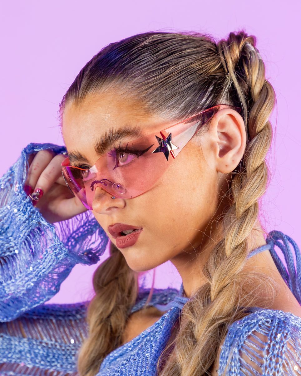 Y2K Pop Star Sunglasses – Rave Wonderland