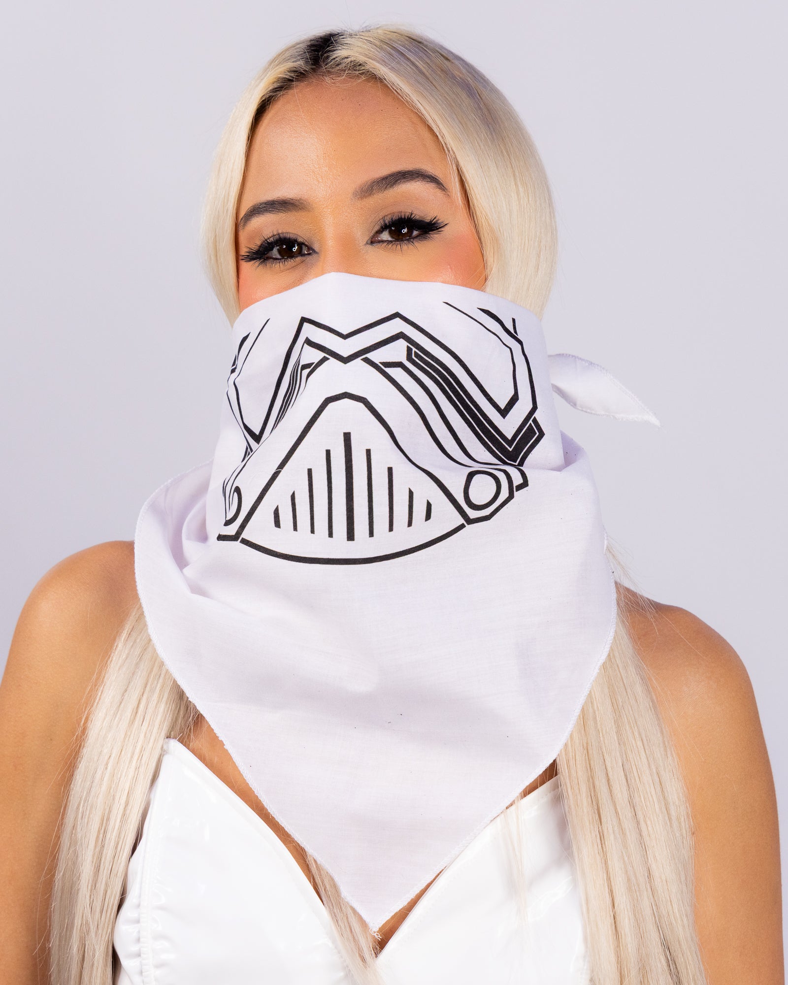Evil Robot White Unisex Bandana – Rave Wonderland