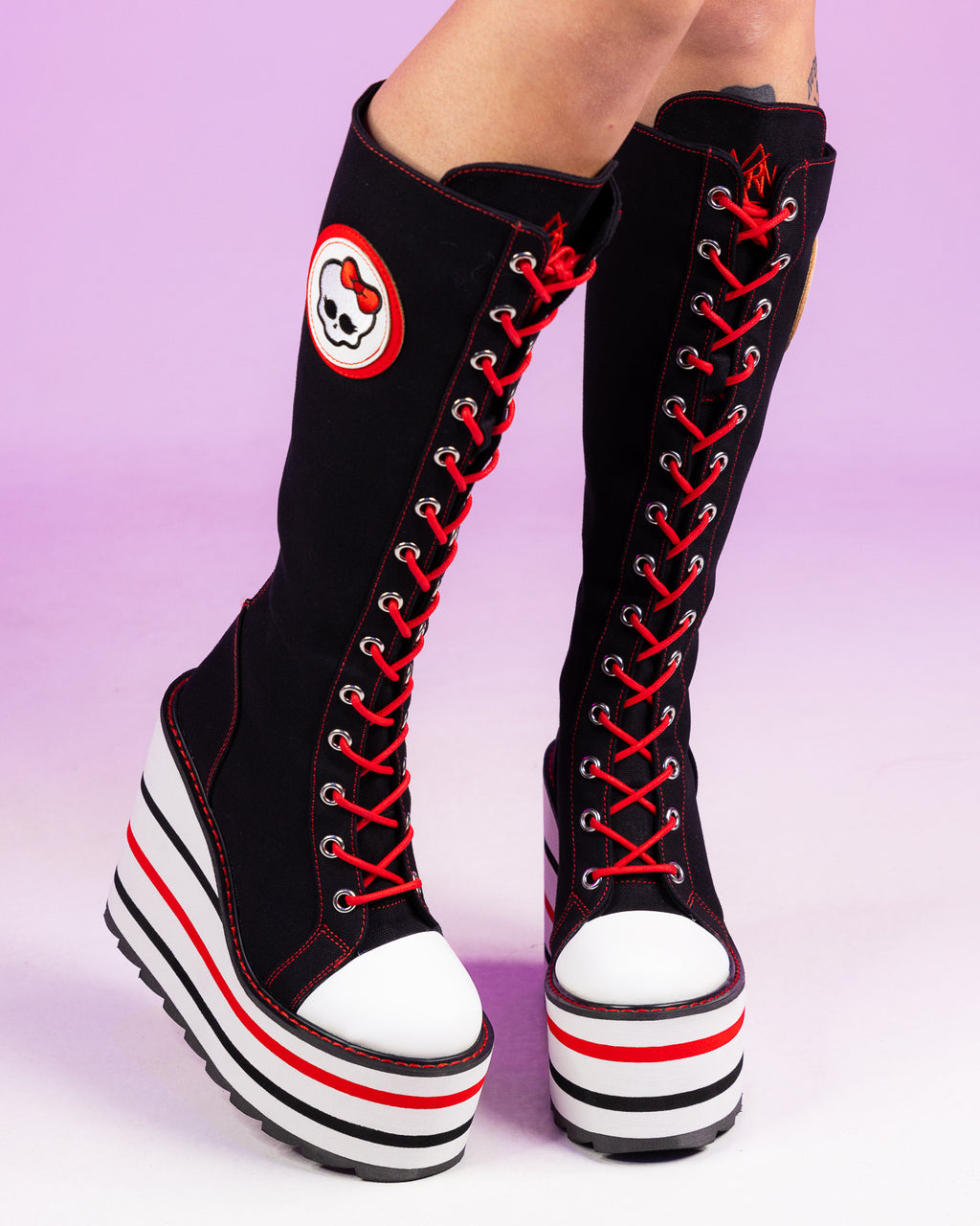 YRU x Monster High Ghoul Boots with Platform Heel Design – Rave