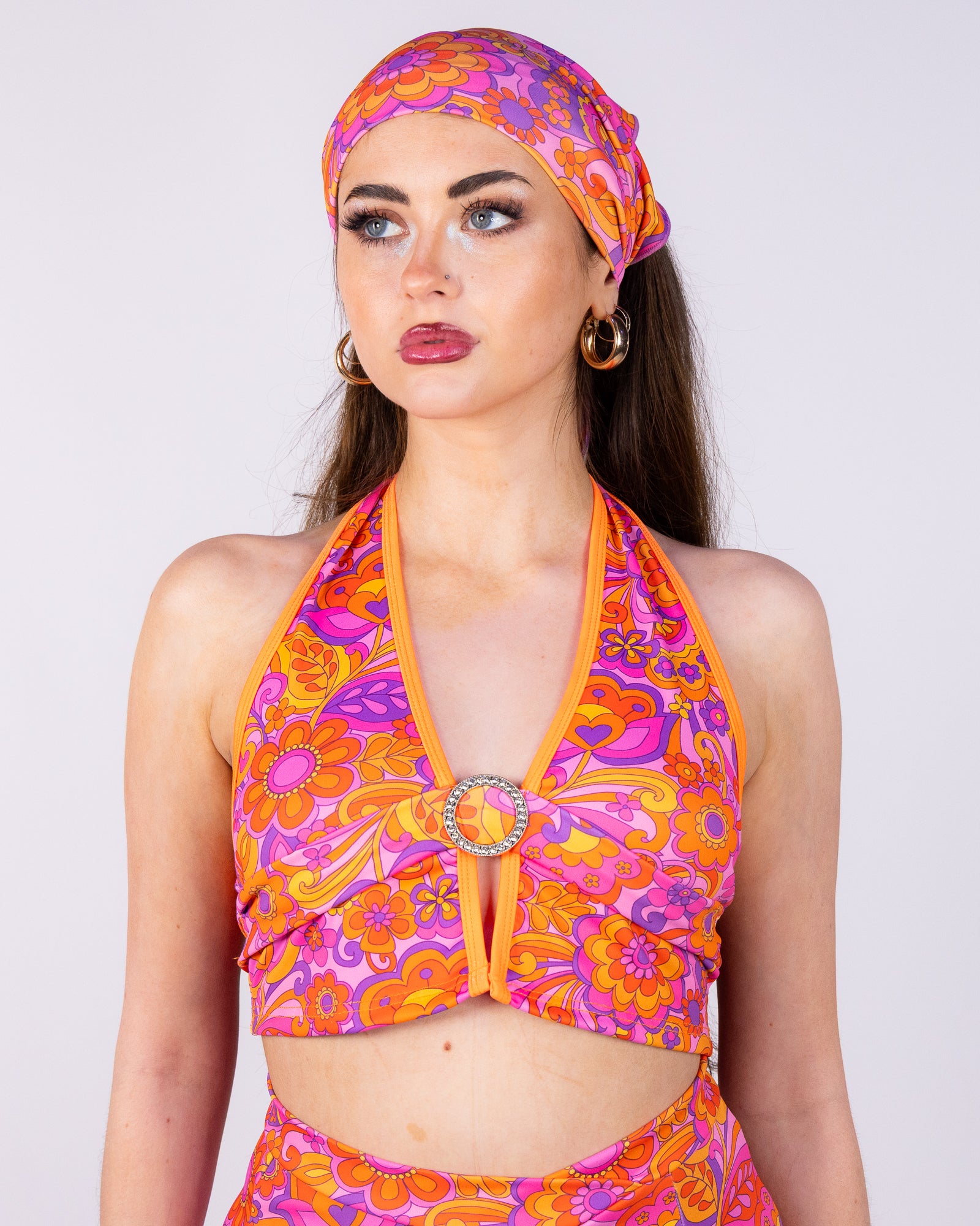 Orange Paisley Daze Buckle Halter Top – Rave Wonderland