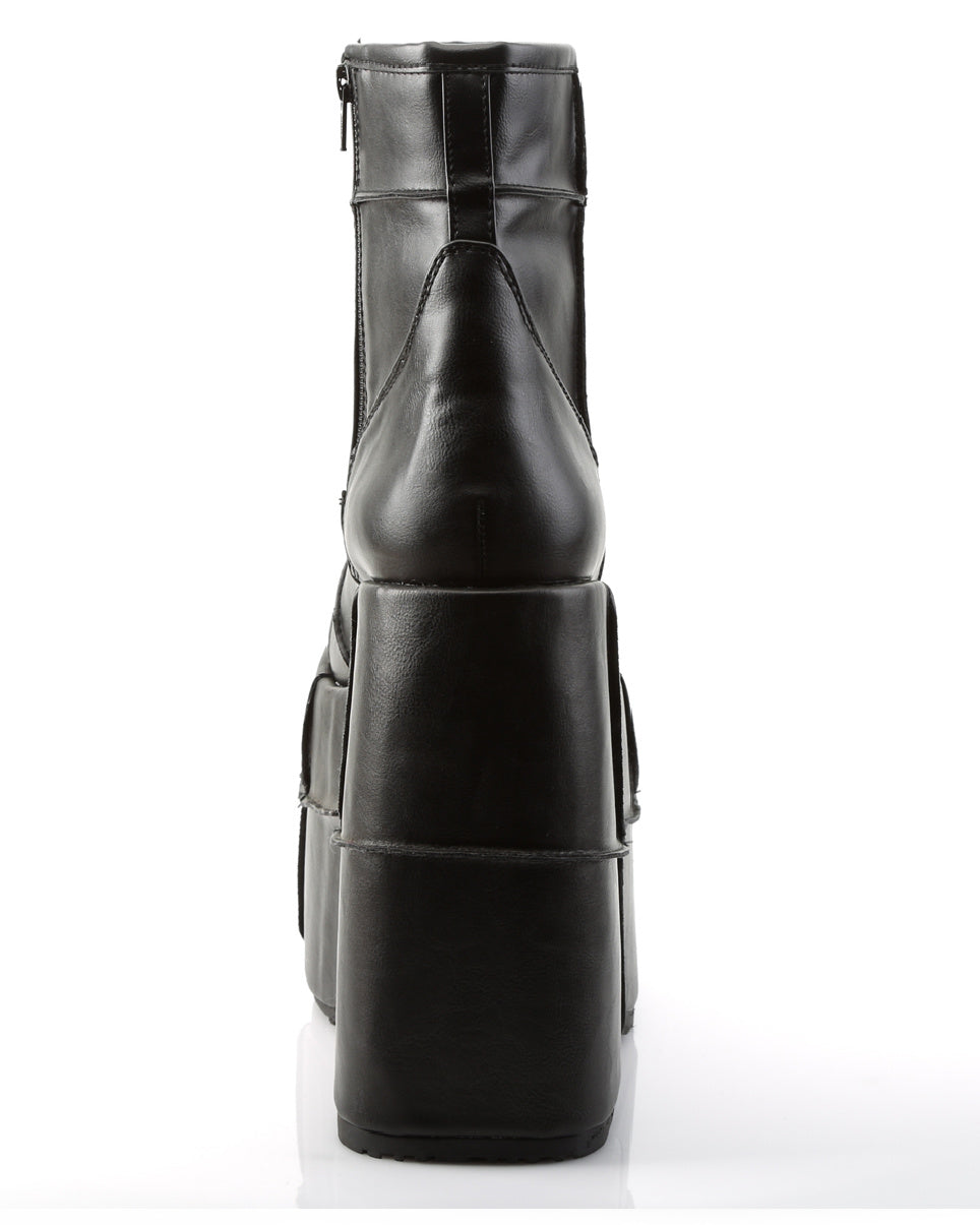 Demonia Black Stack Platform Boots - Rave Wonderland