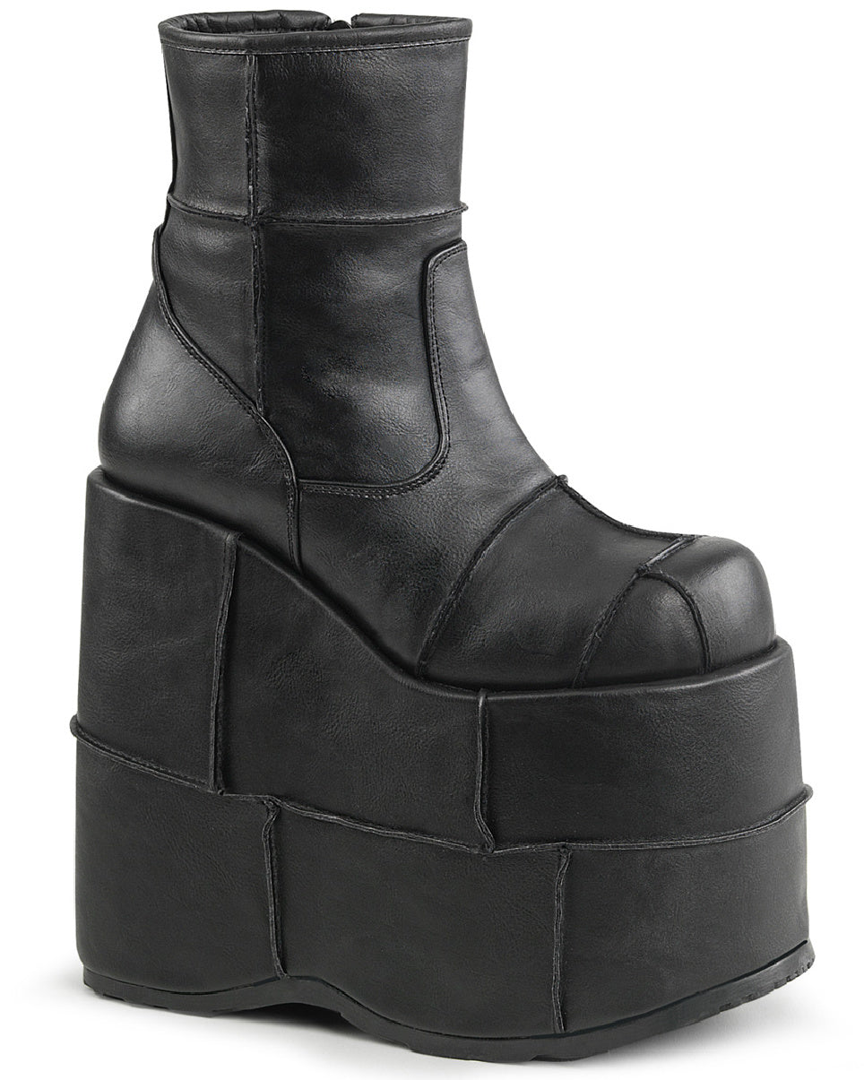 Demonia Black Stack Platform Boots - Rave Wonderland