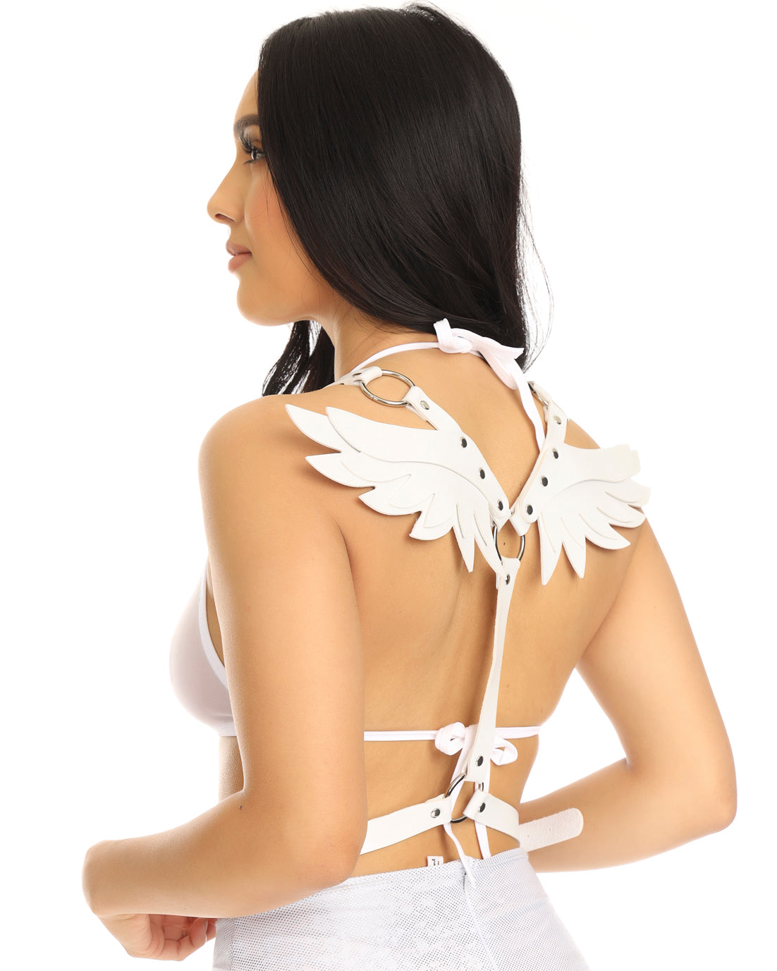 Heaven Sent Faux Leather Wings Harness - Rave Wonderland
