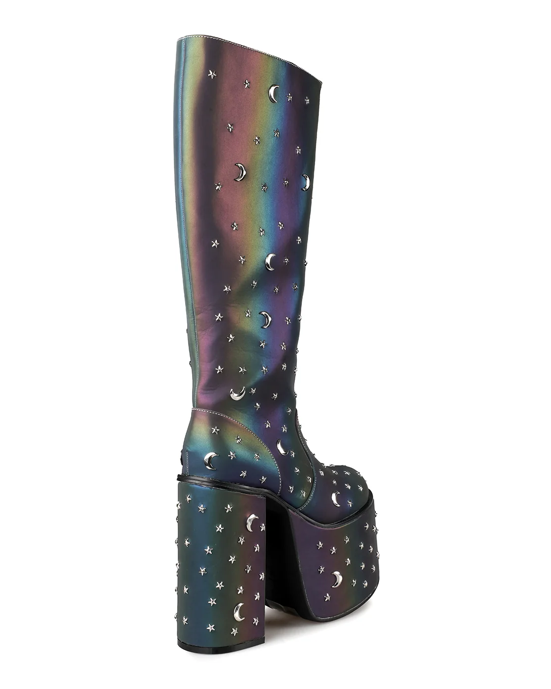 Milky Way Women's Chunky Platform Knee-High Boots, photo 3