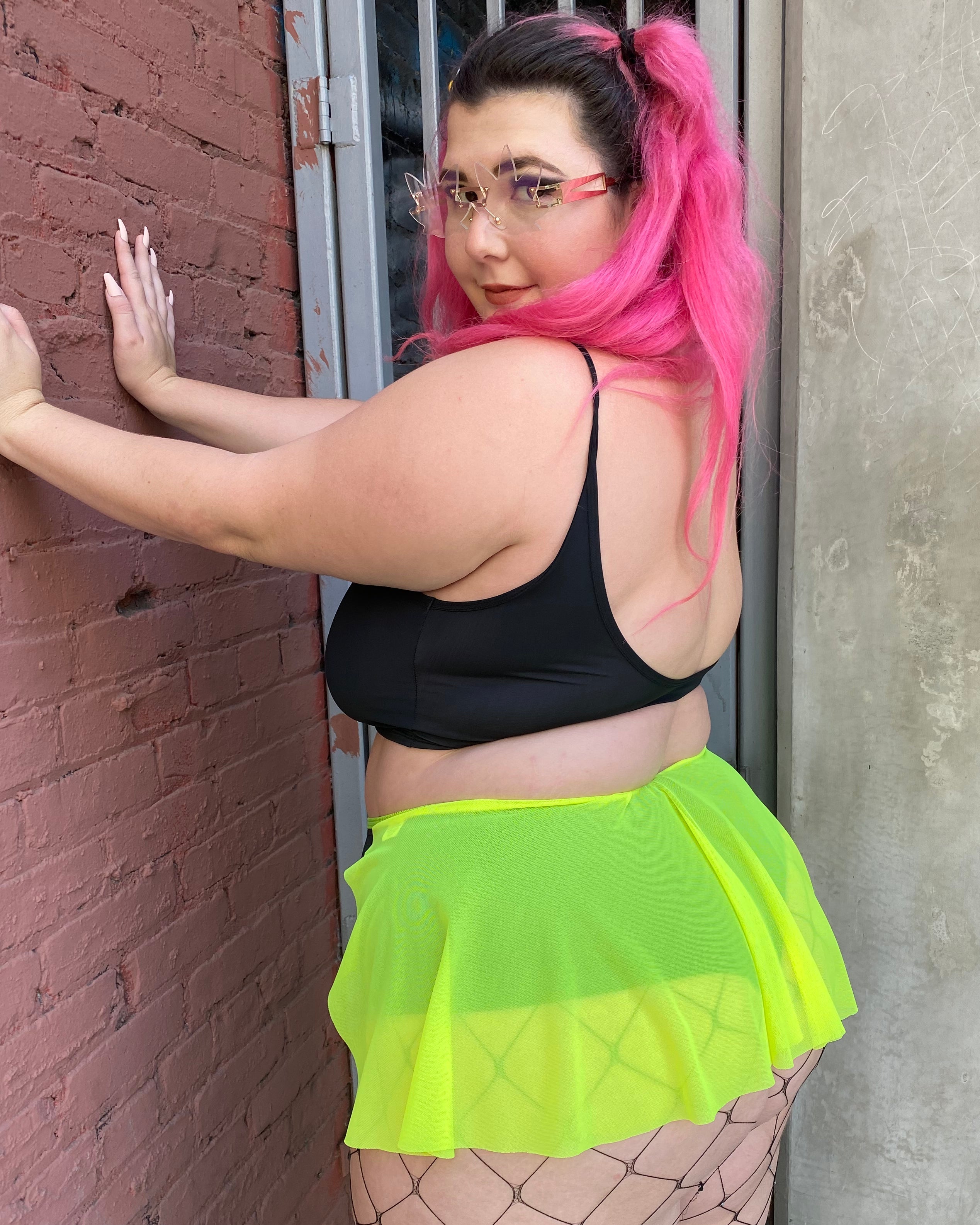 Spin Me Round Mesh Tie Skirt - Rave Wonderland