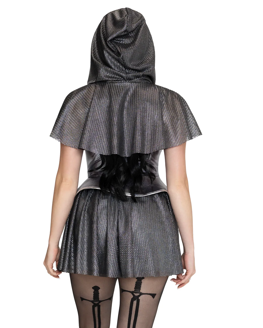 Rebel Knight Women's 2pc Silver Fairy Tale Costume, photo 6