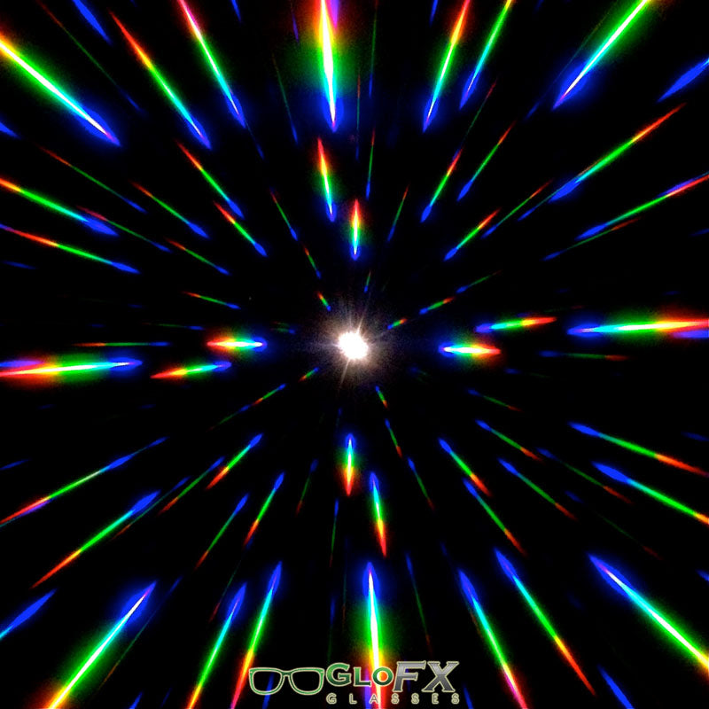 GloFX Imagine Diffraction Glasses Blue Mirror - Rave Wonderland