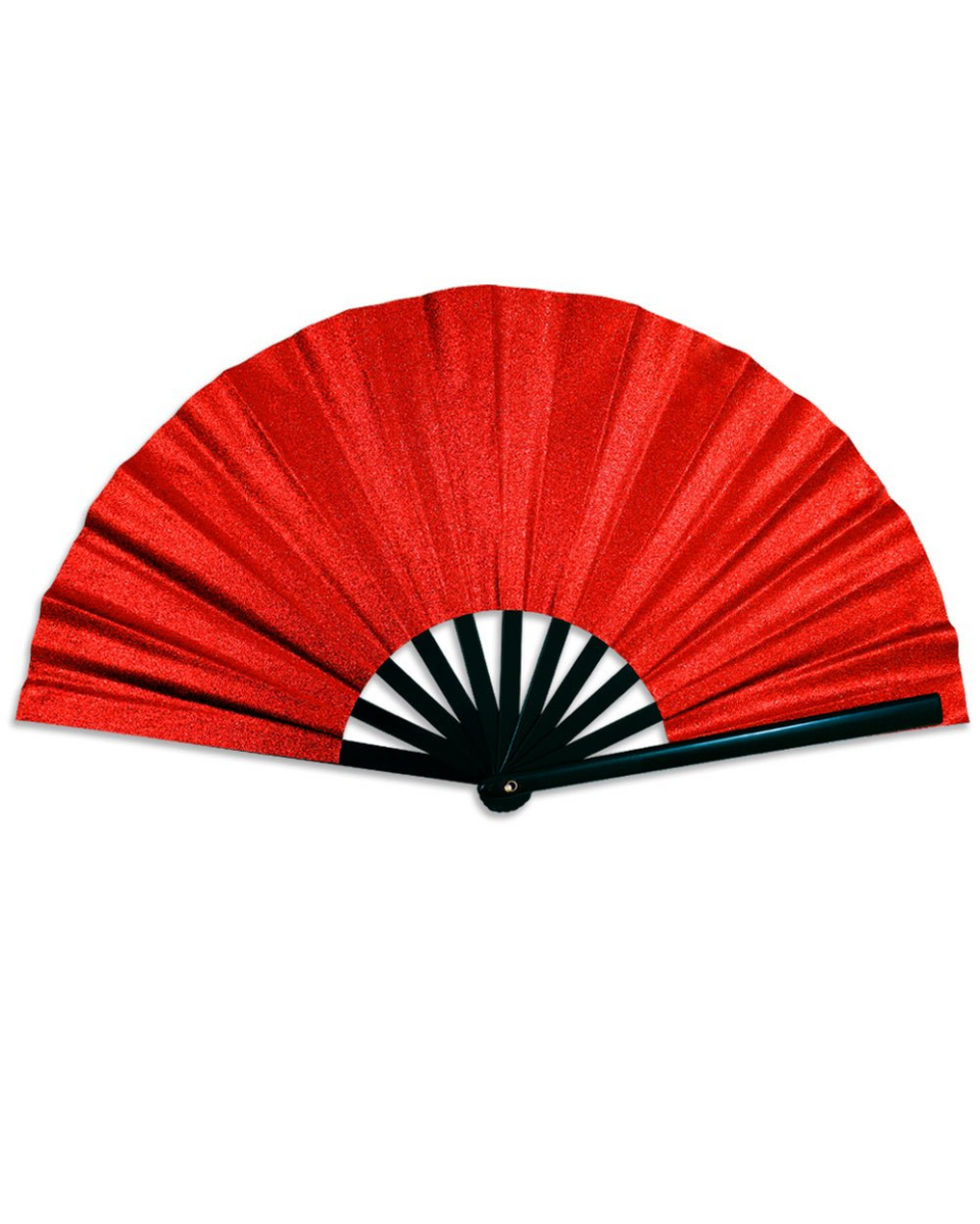 Red Glitter Unisex Folding Fan – Rave Wonderland