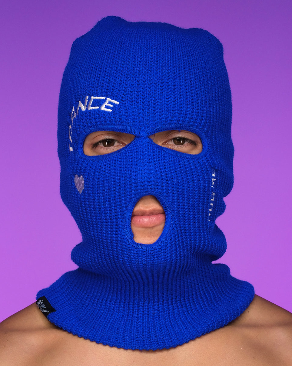 Trance Hug Me Blue Ski Mask