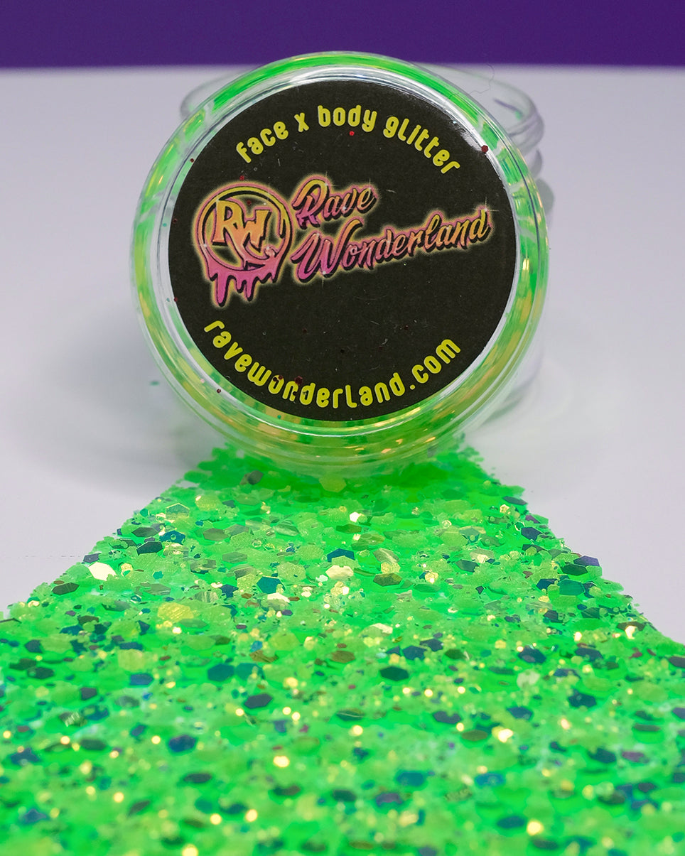 Slime Time Green Holographic Glitter