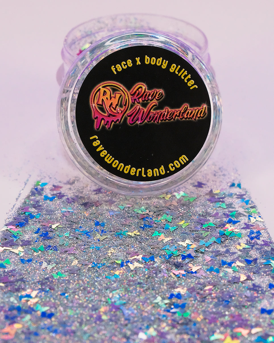 Butterfly Babe Silver Mix Glitter