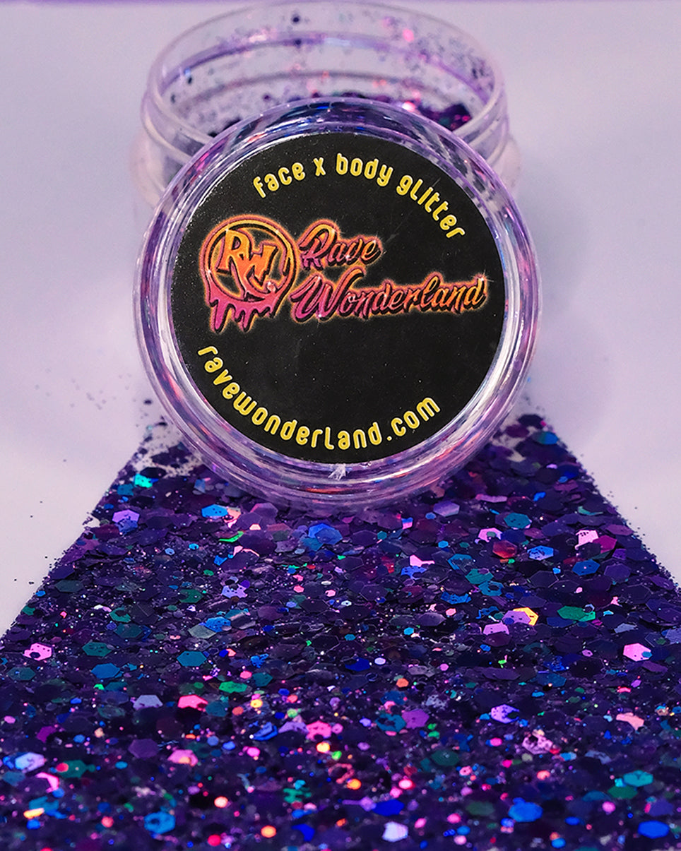 Deep Purple Holographic Glitter