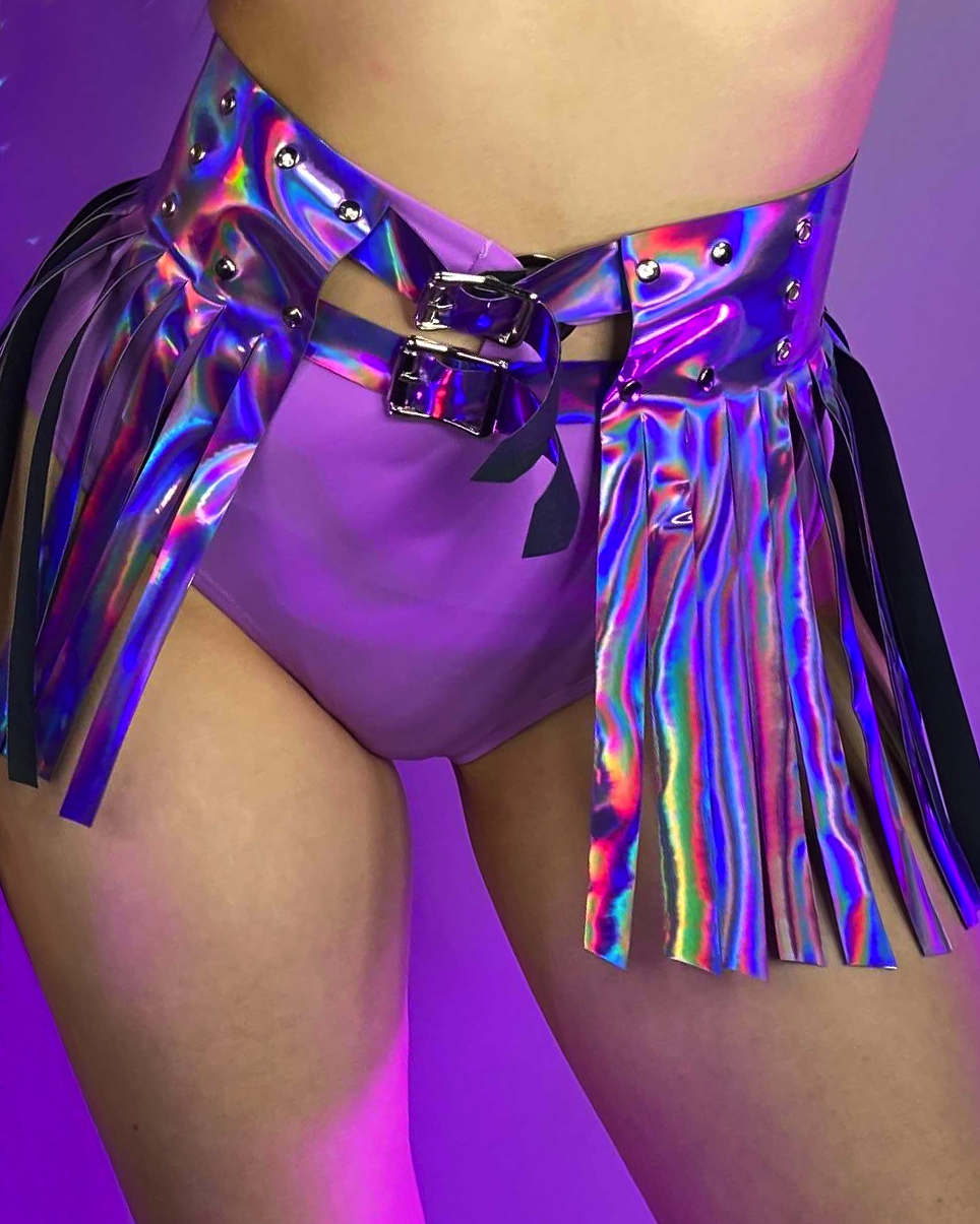 Lavender Dreamz Fringe Skirt