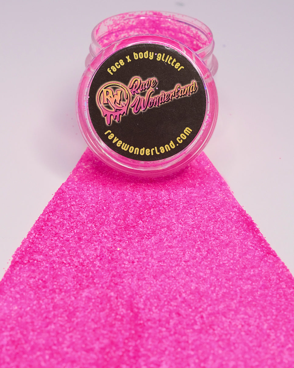 Neon Pink Black Light Reactive Fine Glitter – Rave Wonderland