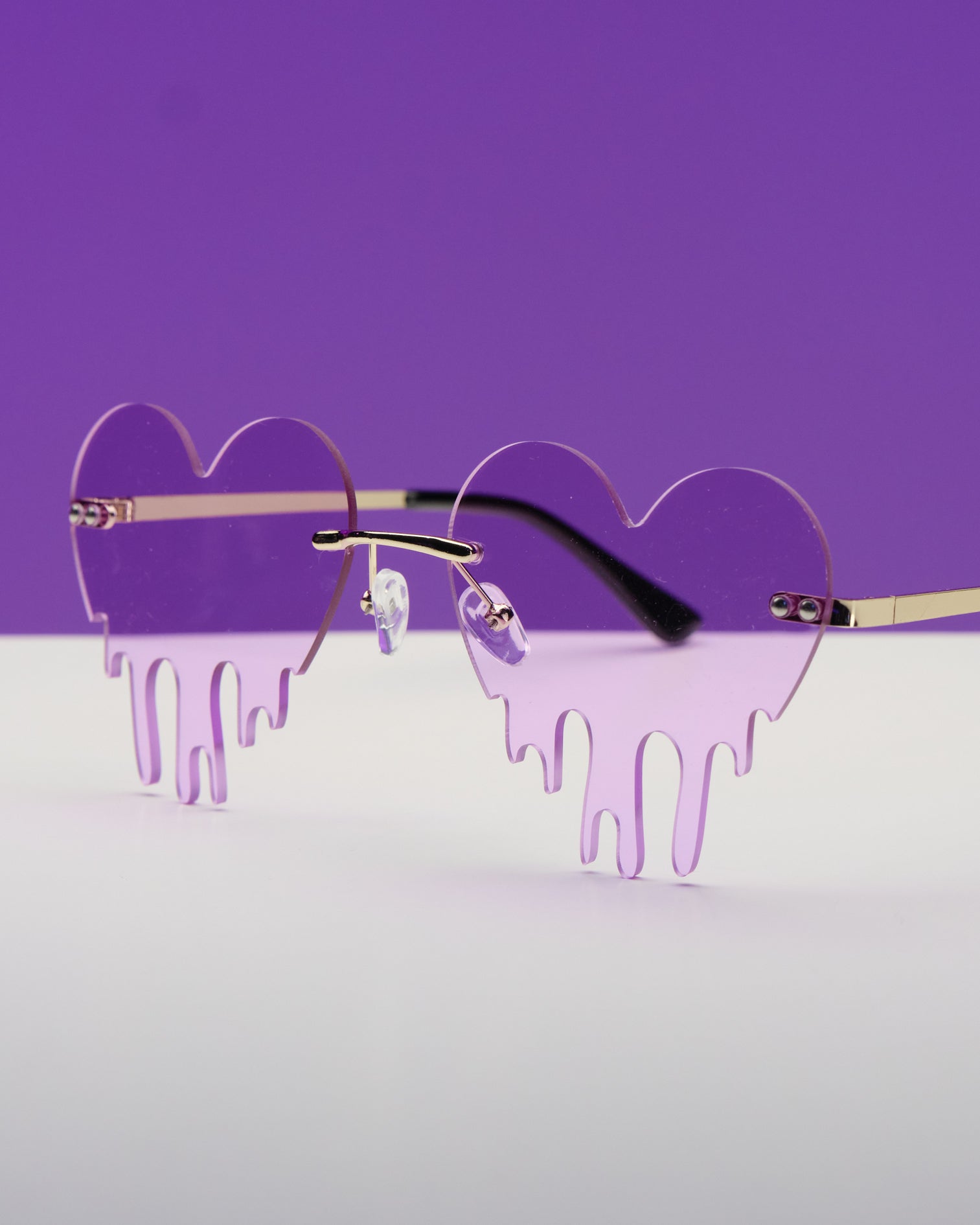 Heart Drip Sunglasses - Rave Wonderland