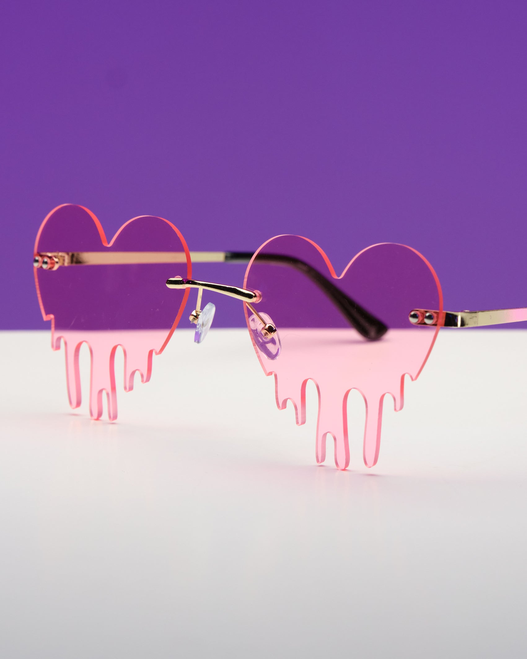 Heart Drip Sunglasses - Rave Wonderland