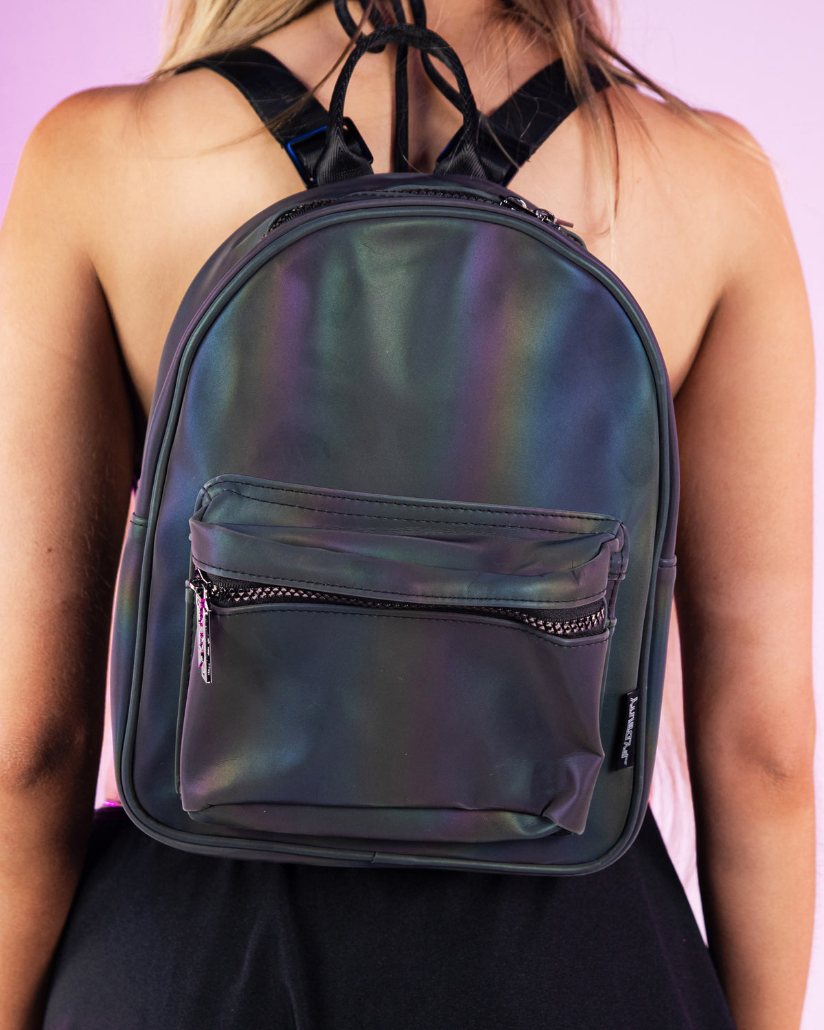 Reflective Rainbow Mini Backpack