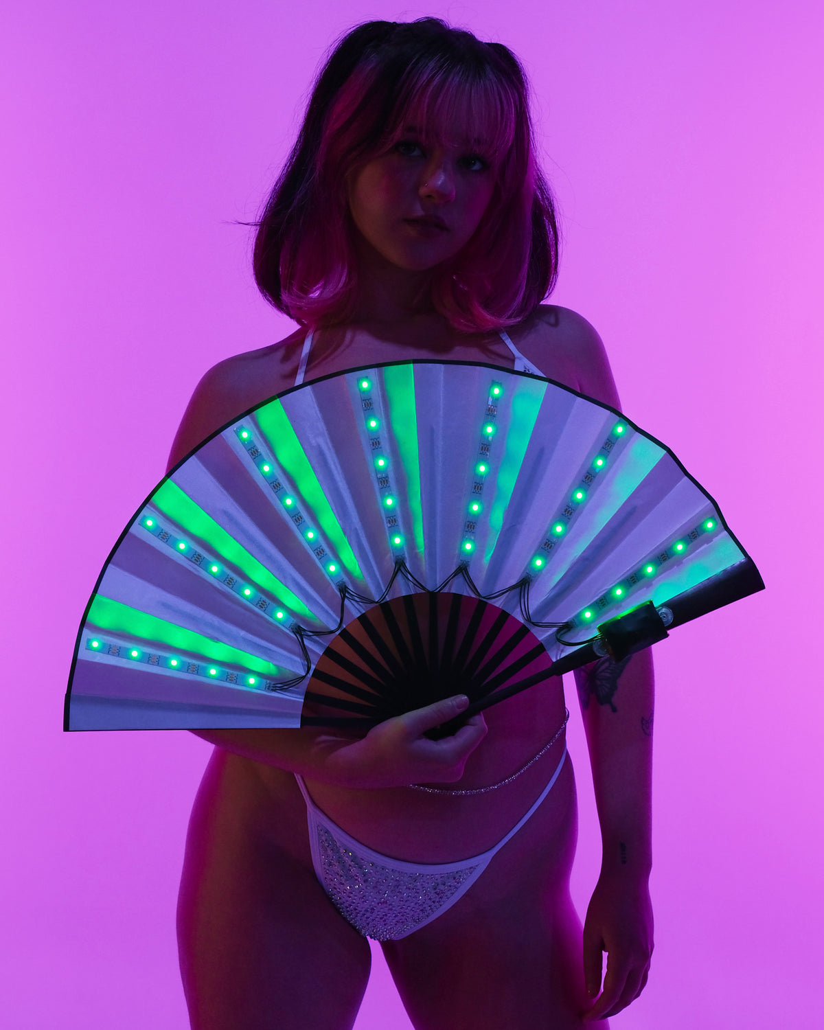 LED Folding Fan