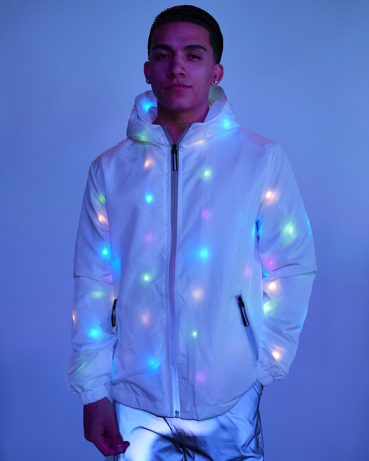 Get Flashy LED Windbreaker - Rave Wonderland