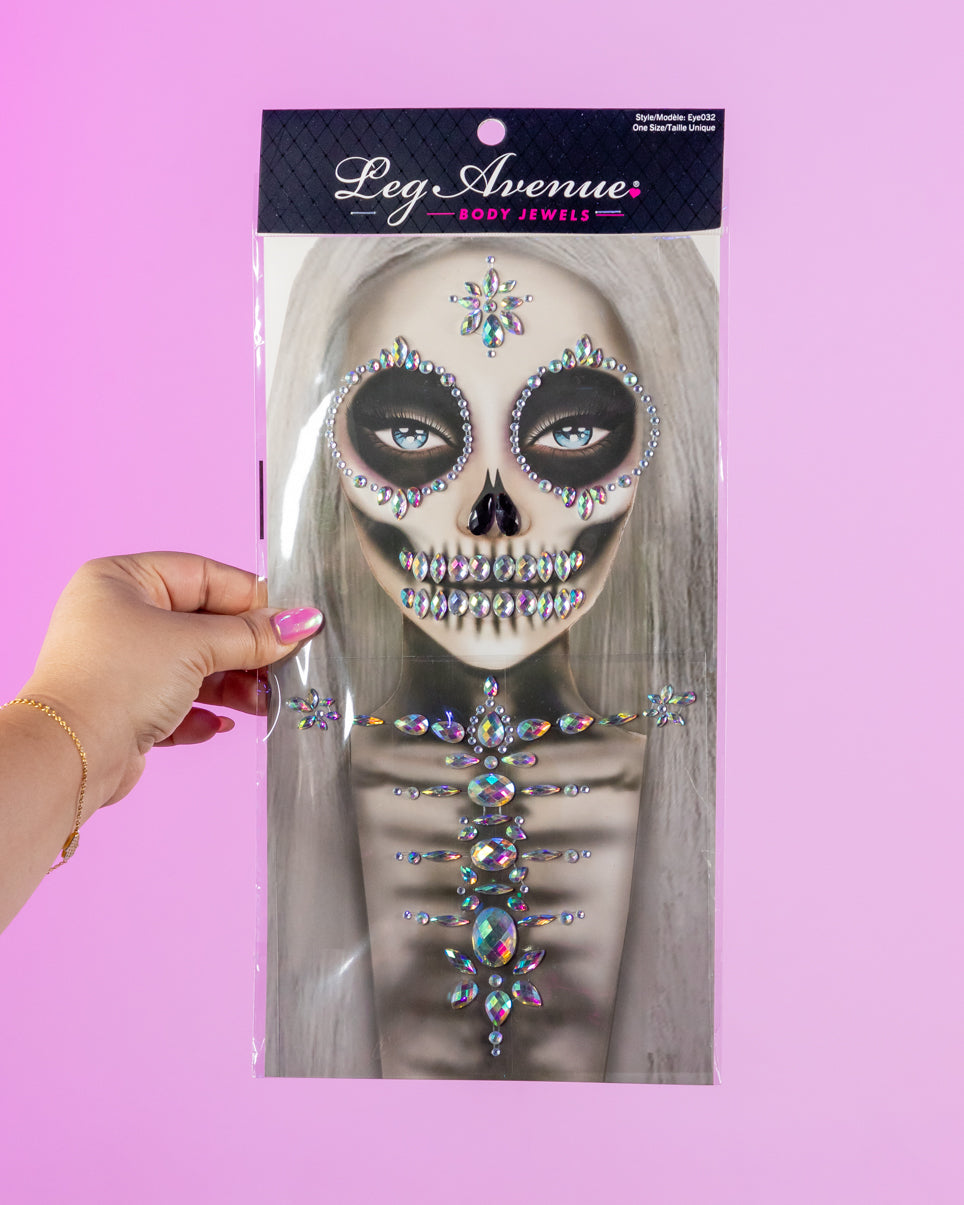 Skeleton Face Body Jewels
