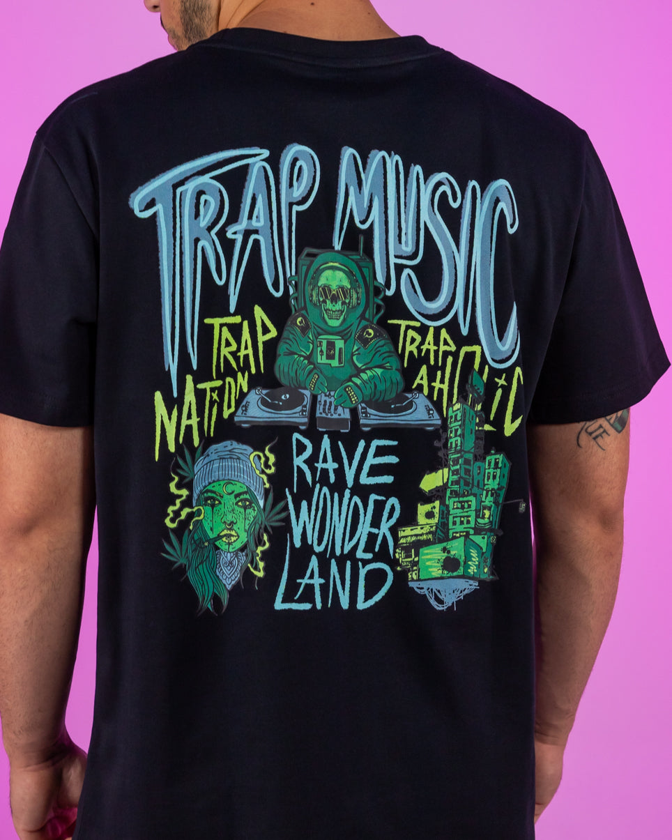 Trap Music Grunge Black T-Shirt
