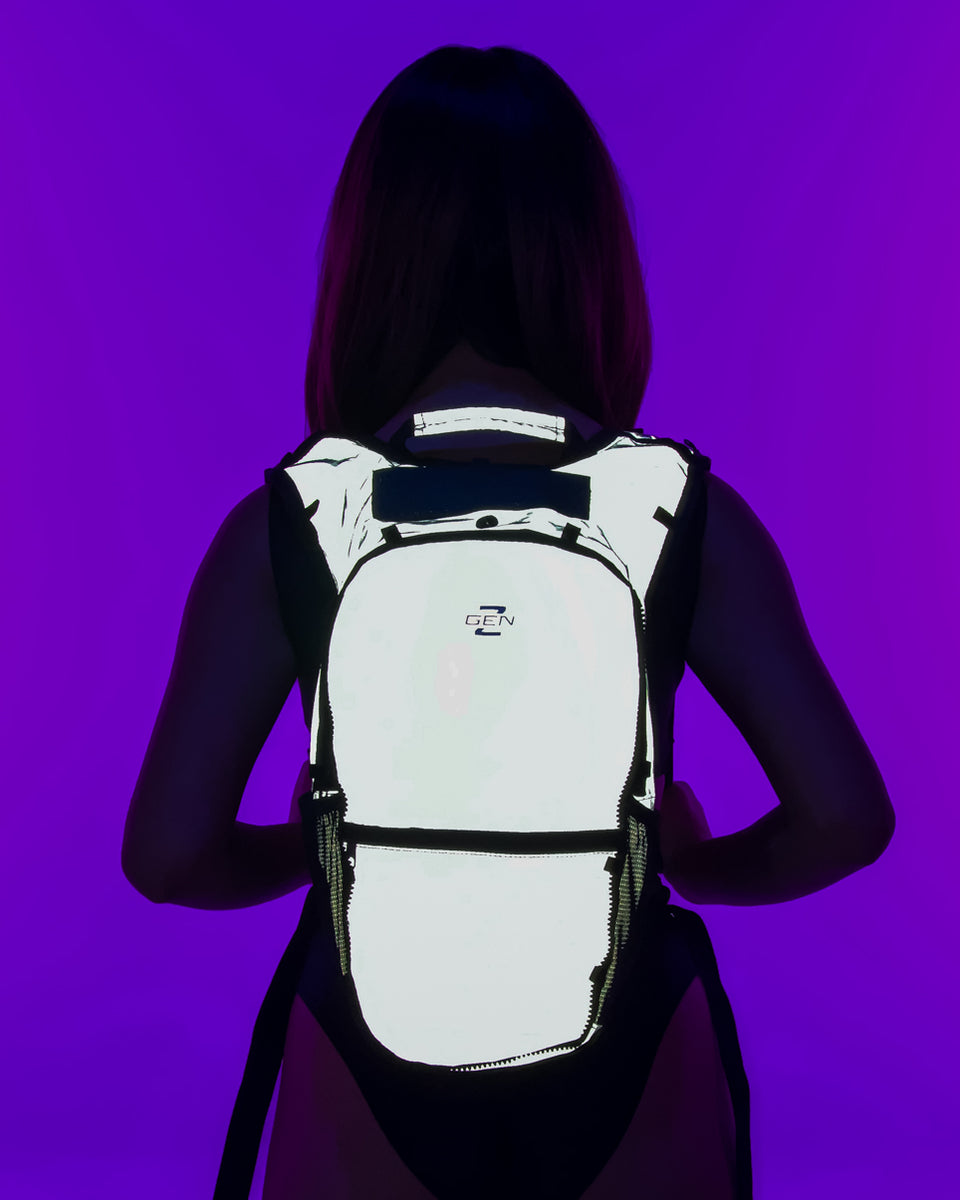Gen Z Reflective Motorcycle Hydration Backpack – Rave Wonderland