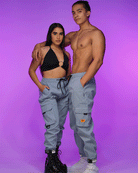 Baby Blue Boy Unisex Cargo Pants - Rave Wonderland