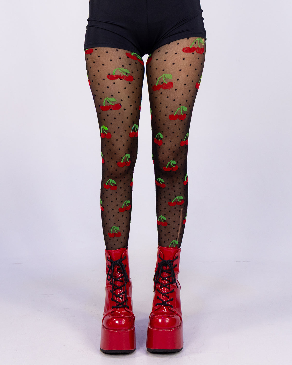 Cherry Pie Women's Dotted Sheer Stockings