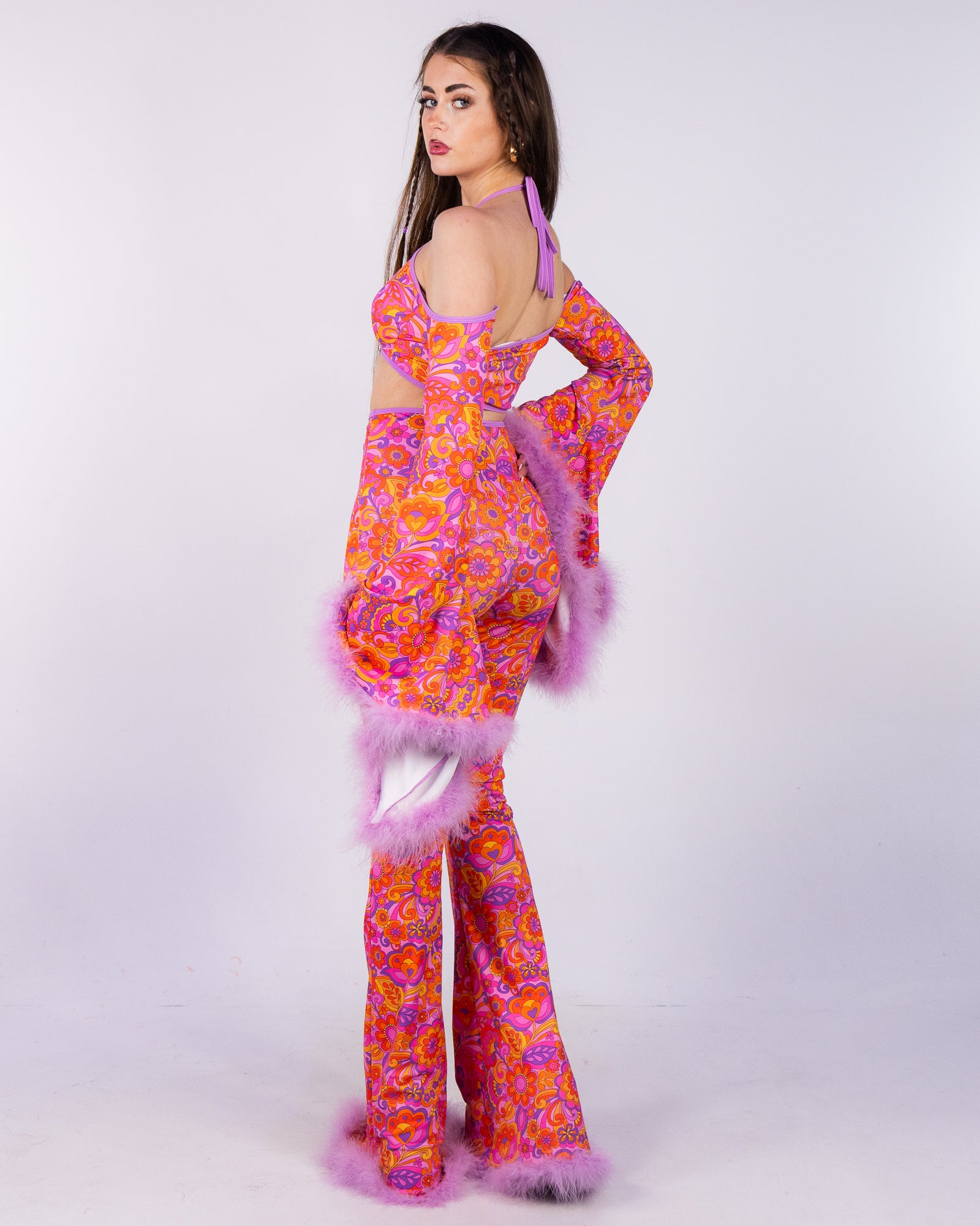 好*様 90s byblos spiral flare pants archiv Lavender Paisley Daze Bell Bottom Pants – Rave Wonderland