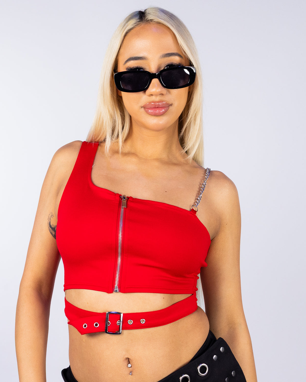 Awestruck Women's Red Crop Top