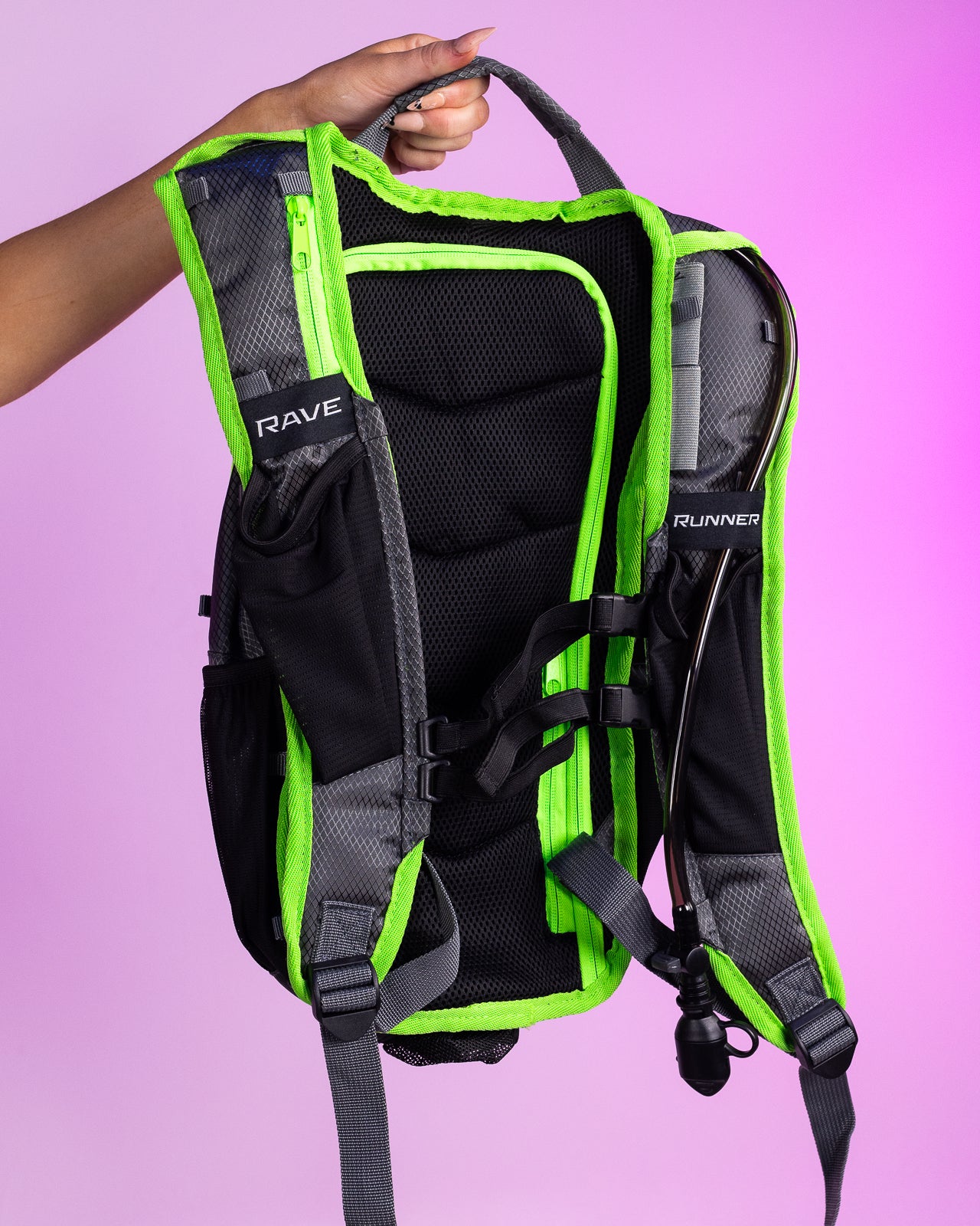 Raverunner Radiant Neon Gunmetal Backpack – Rave Wonderland