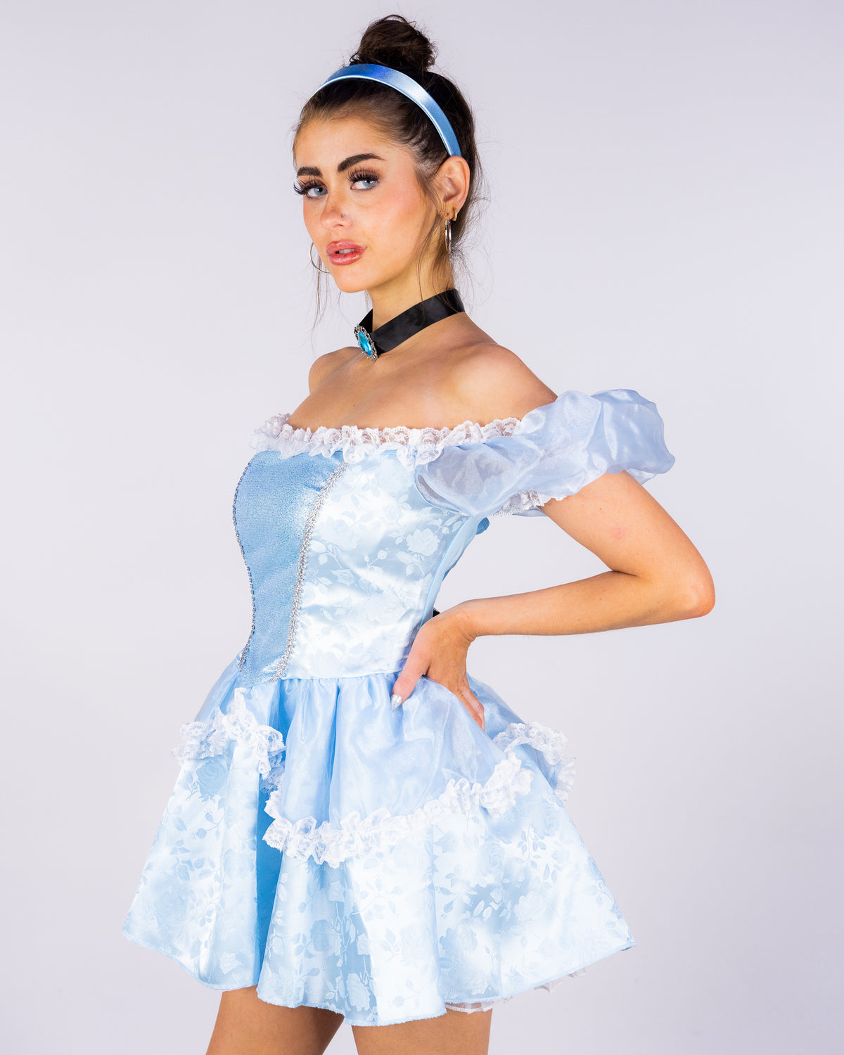 Midnight Princess 3pc Women's Blue Costume Set