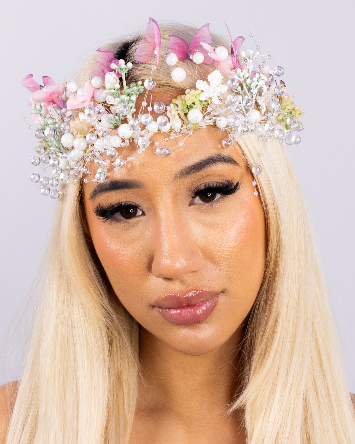 Pink Morning Dew Women's Flower Crown – Rave Wonderland