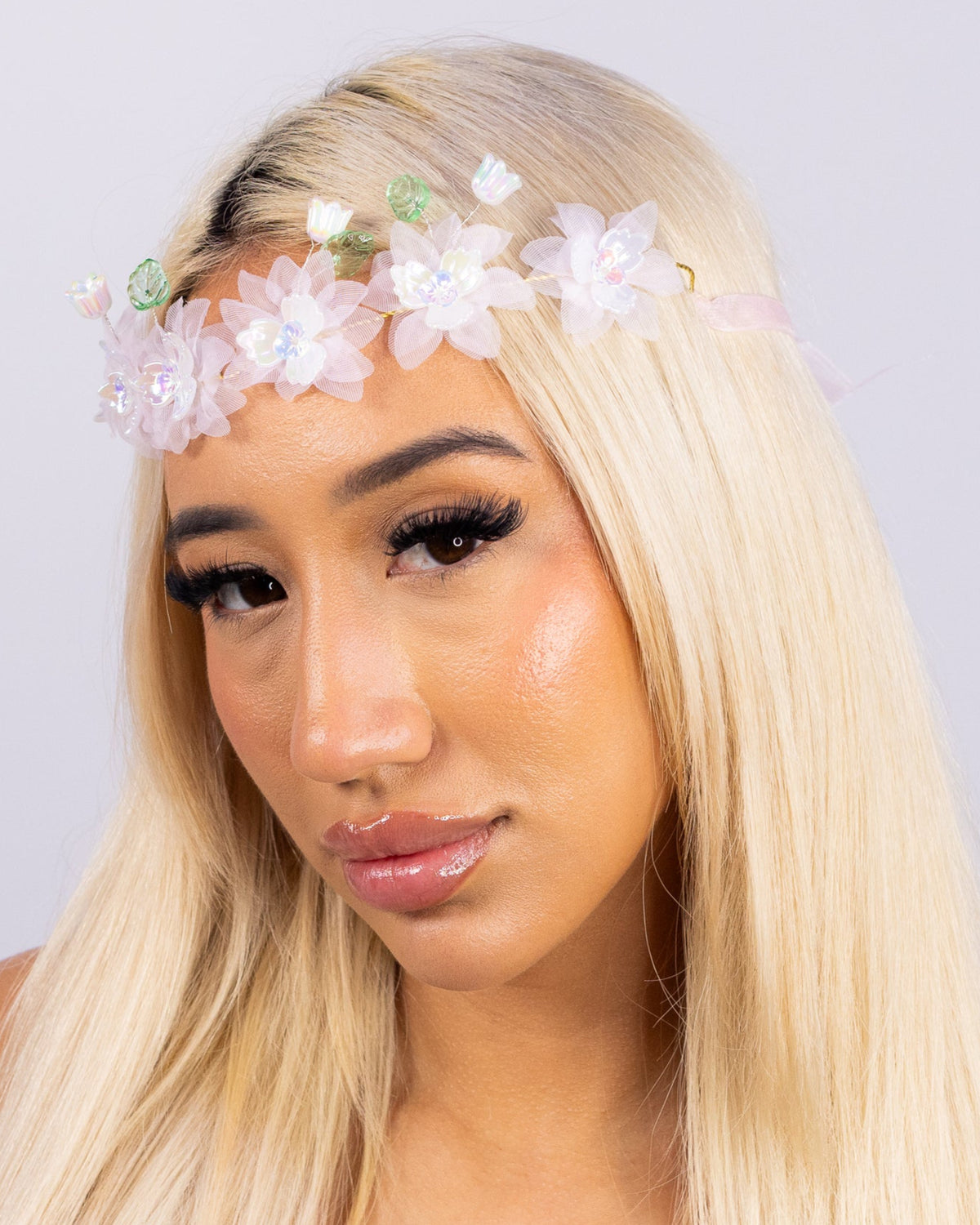 Lavender Cherry Blossom Women's Crown