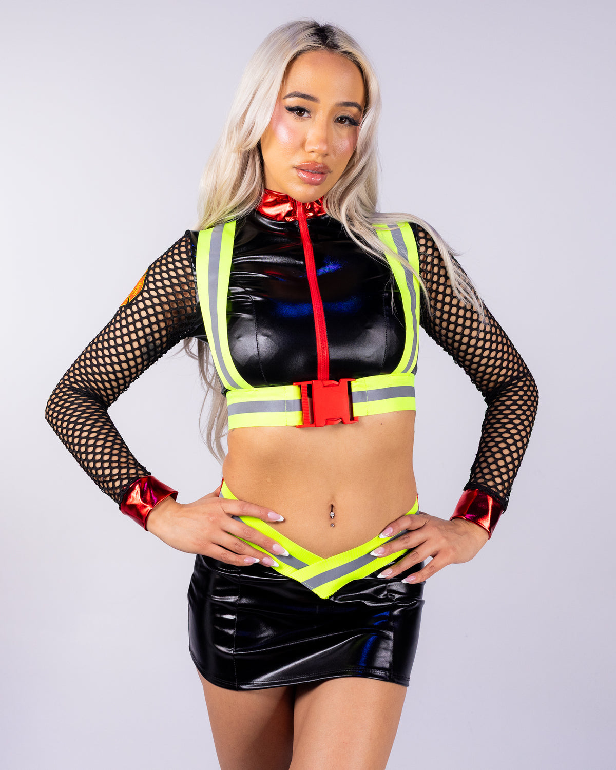 Five Alarm Women's 3pc Firefighter Costume