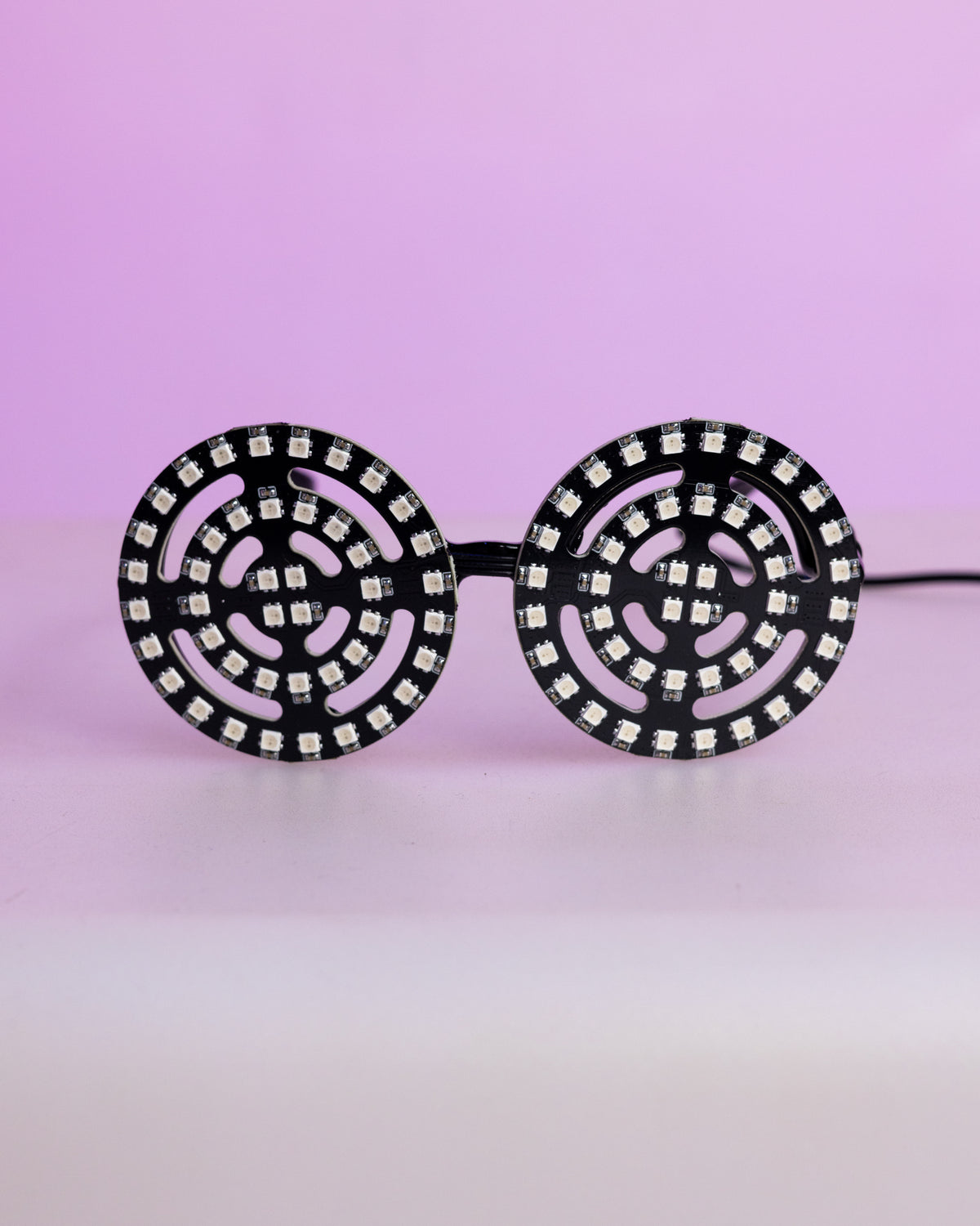 LED Circle Pixel Glasses