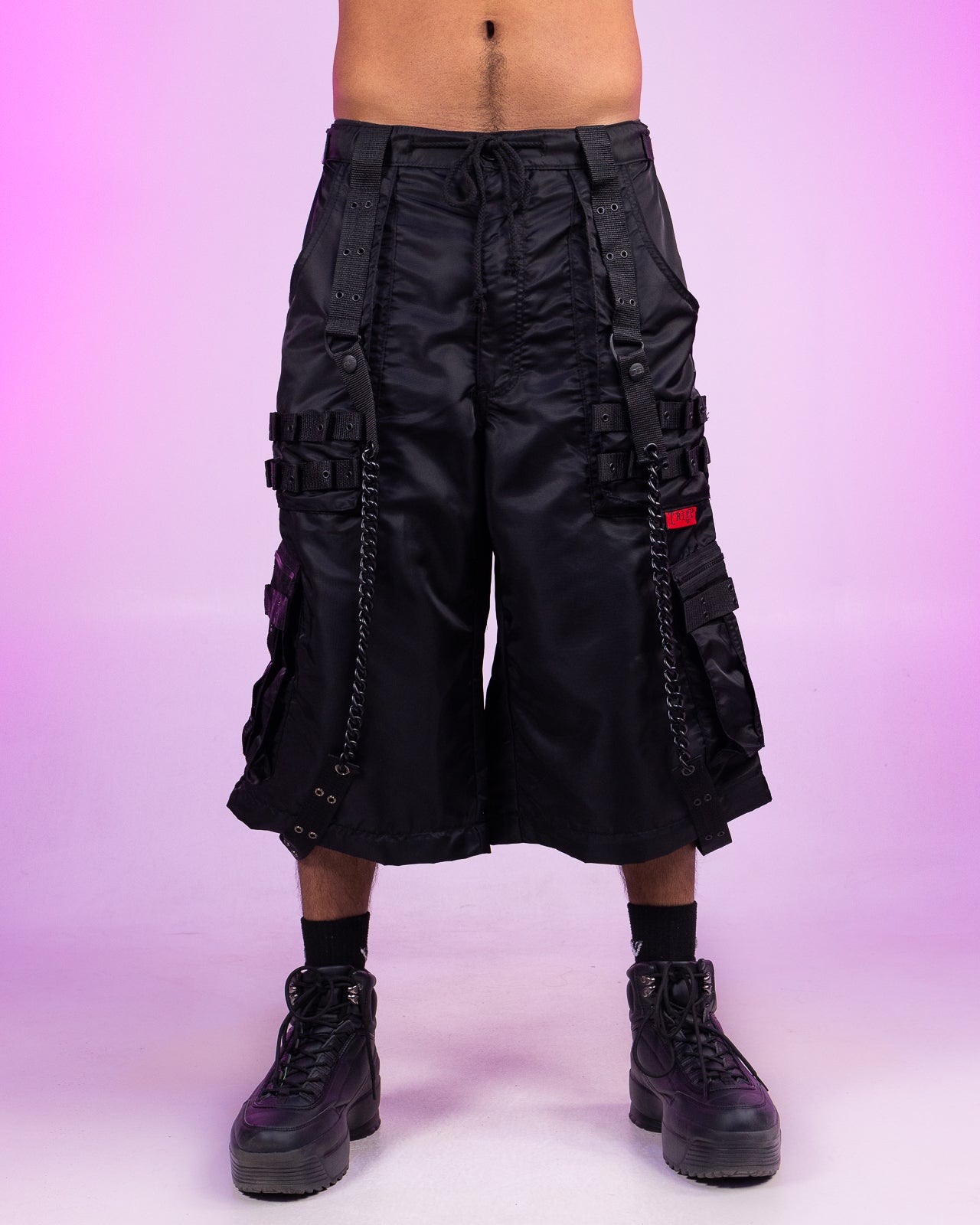 Tripp NYC Black Space Out Pants with Adjustable Features – Rave