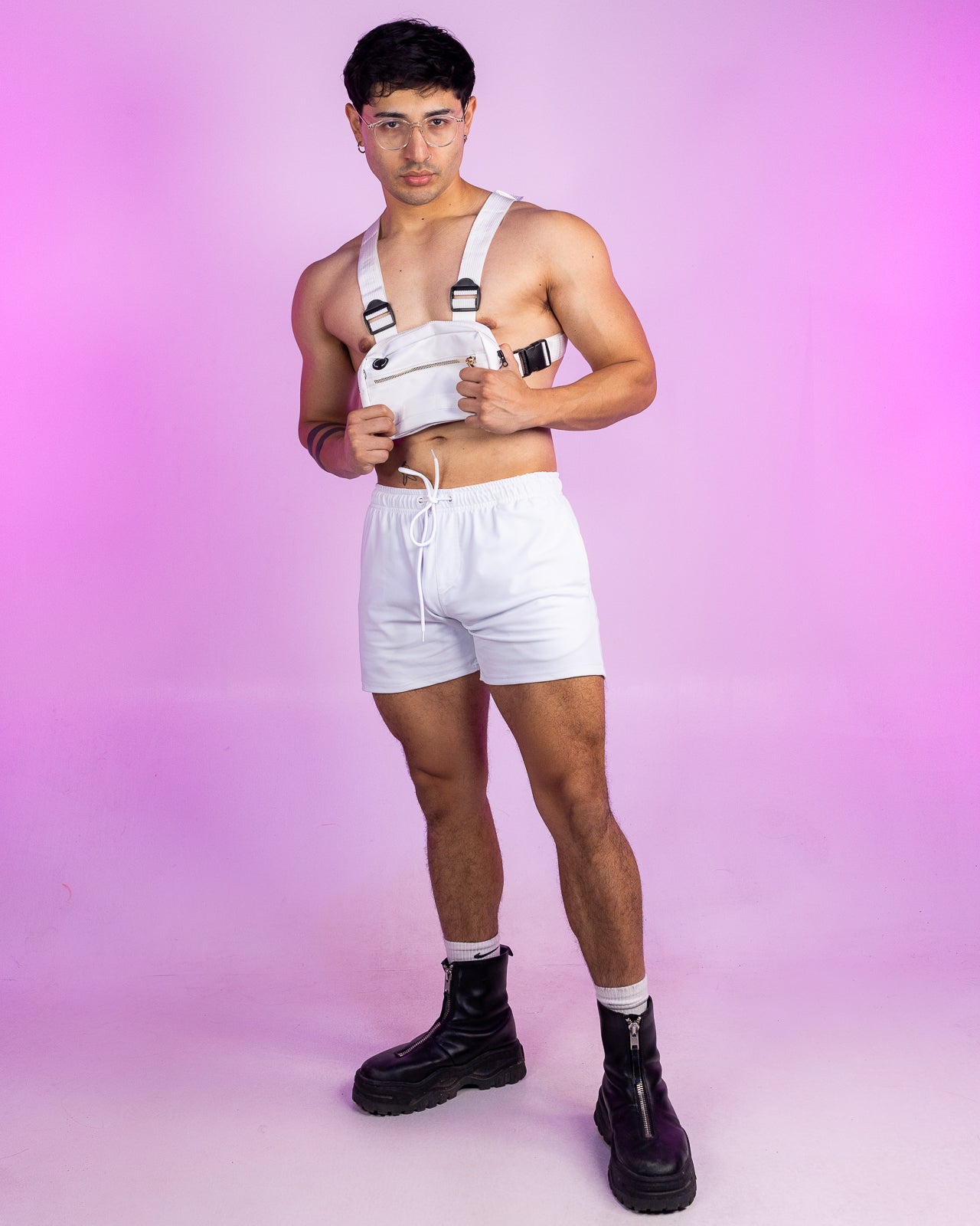Solid White Drawstring Shorts – Rave Wonderland