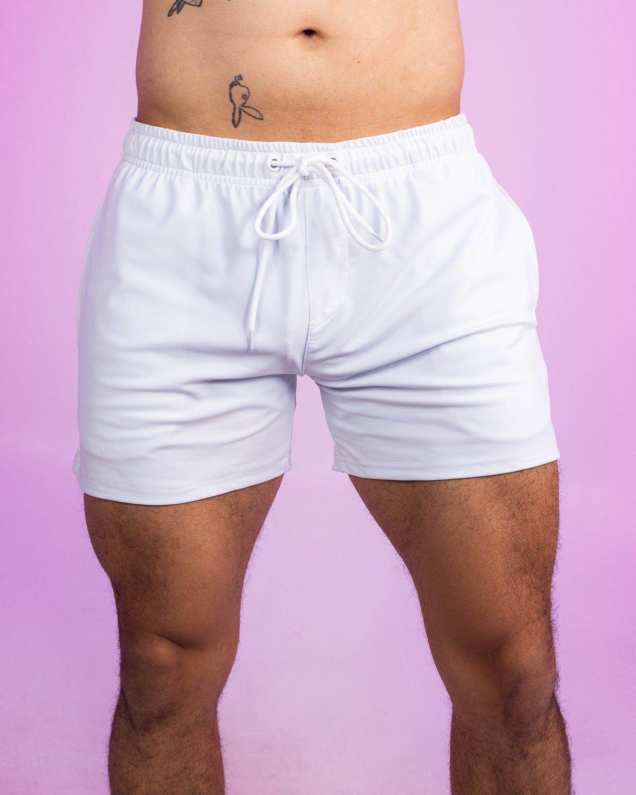 Solid White Drawstring Shorts – Rave Wonderland