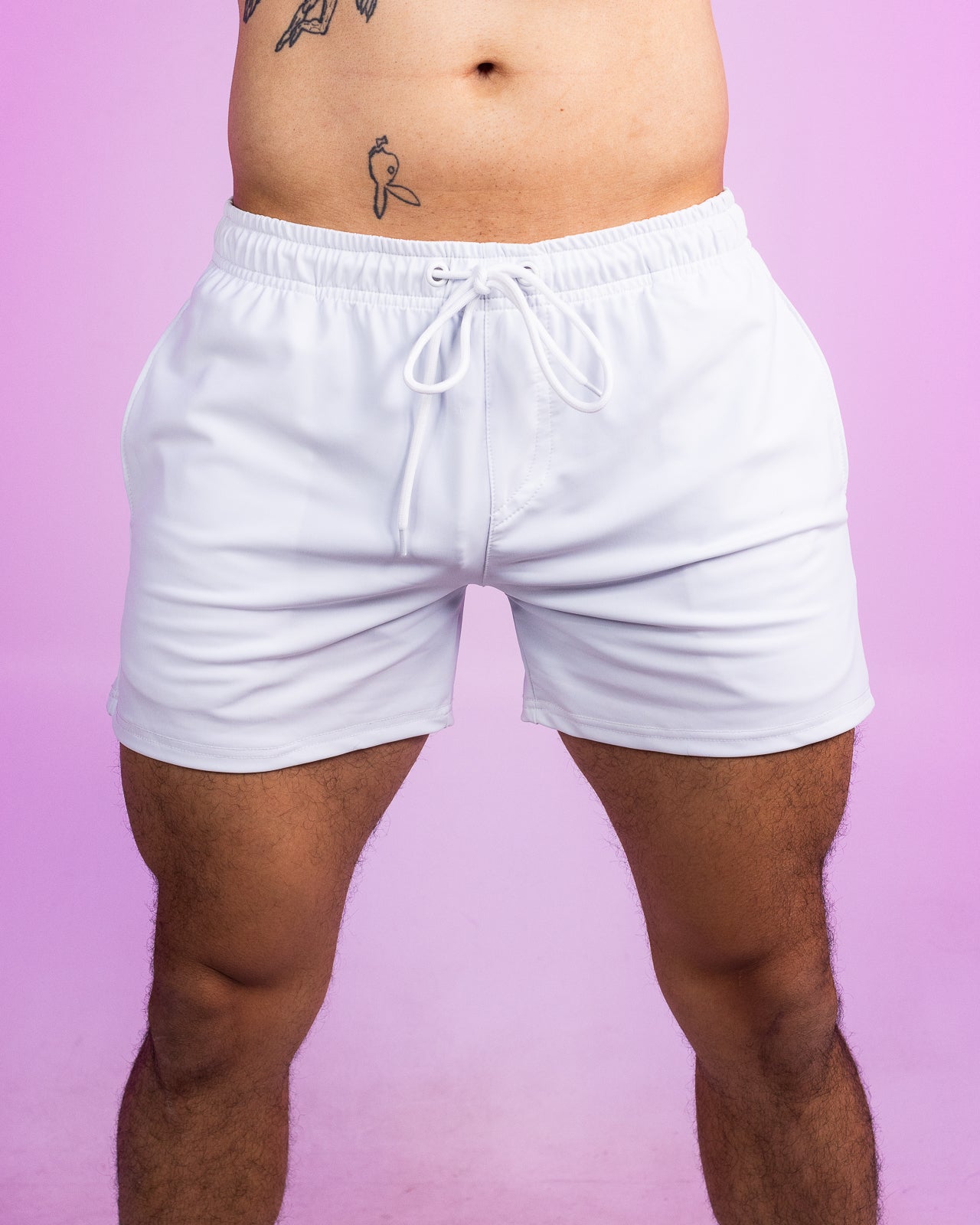 Solid White Drawstring Shorts – Rave Wonderland