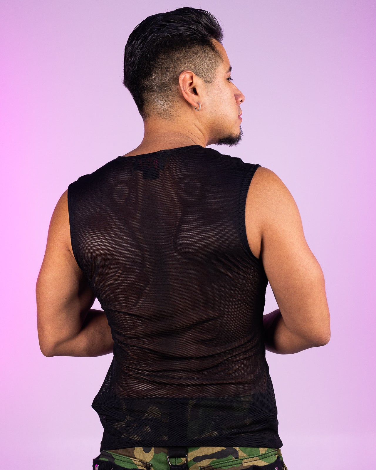 Tripp NYC Black Fishnet Muscle Tank for Unisex Style – Rave Wonderland