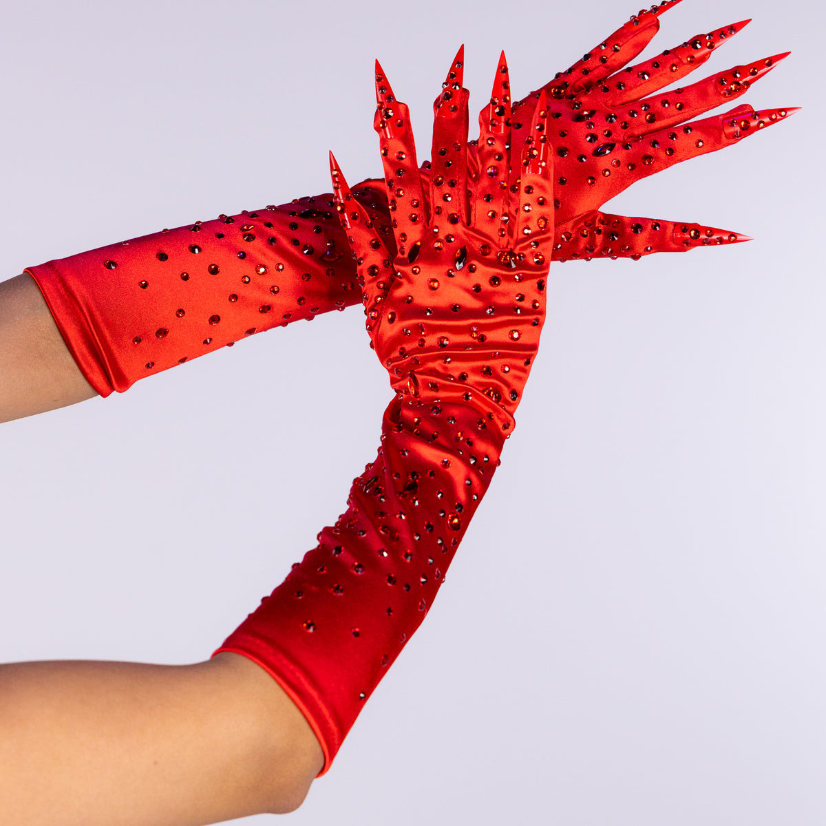 Rhinestone Claw Unisex Gloves – Rave Wonderland