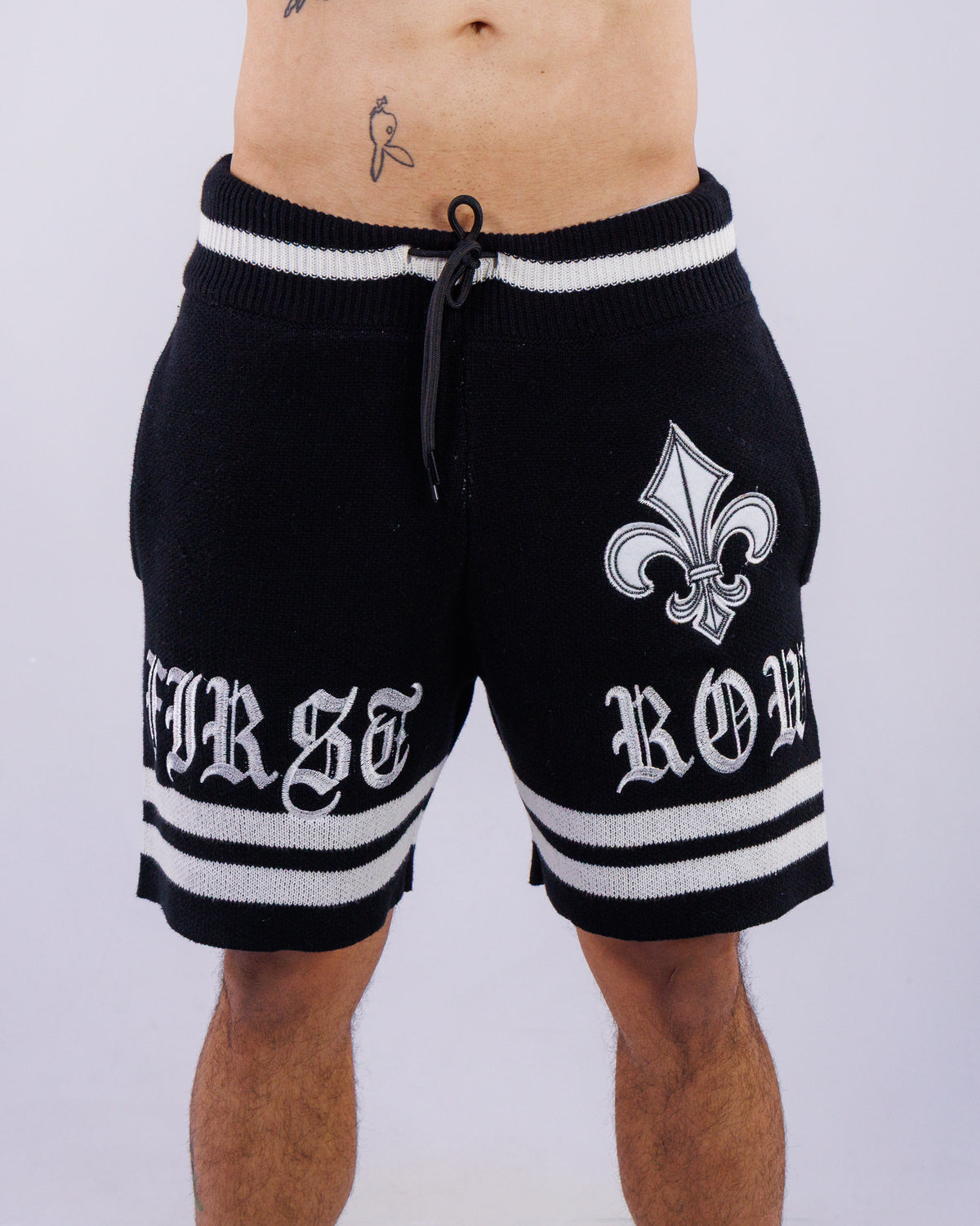 Sacred Vow Men's Black Sweater Shorts