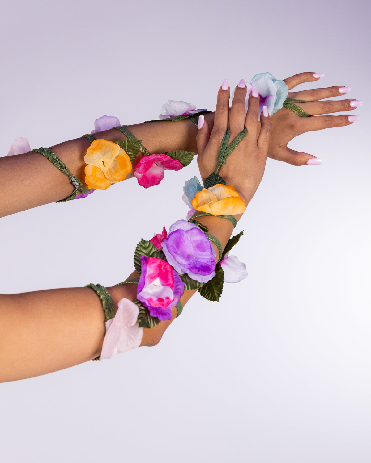 Flower Arm Wraps Women's Costume Accessory