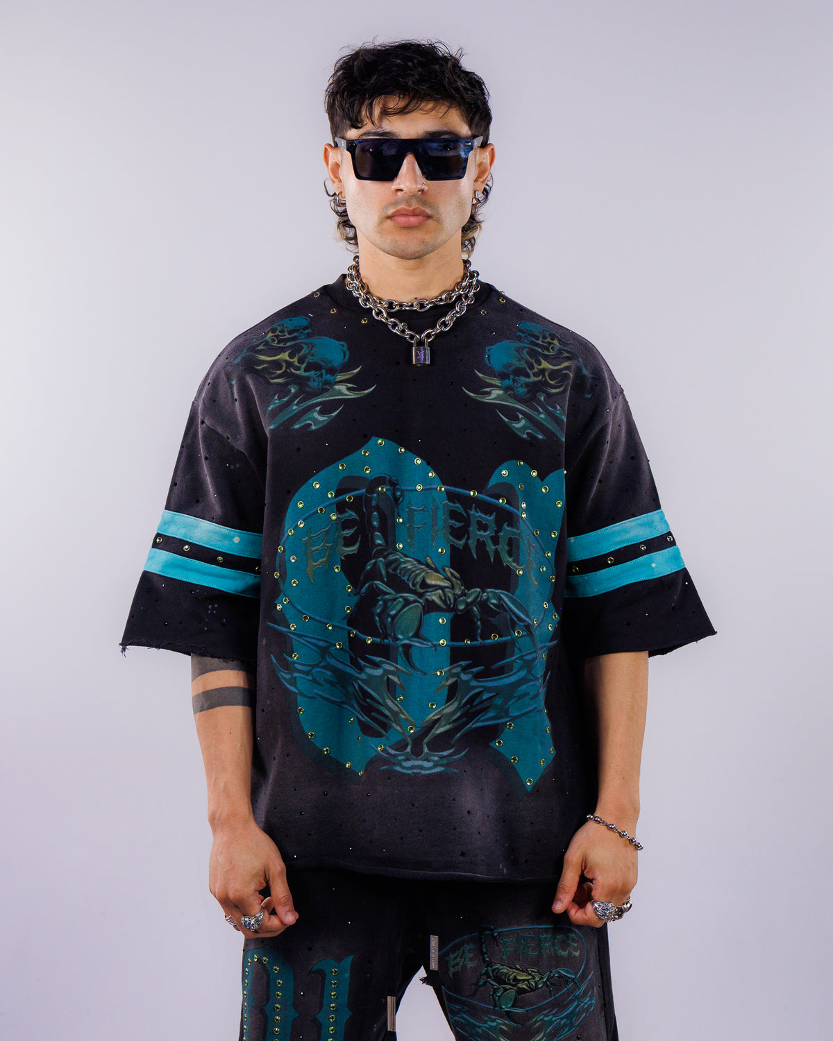 Strike Hard Scorpion Men's Black Tee