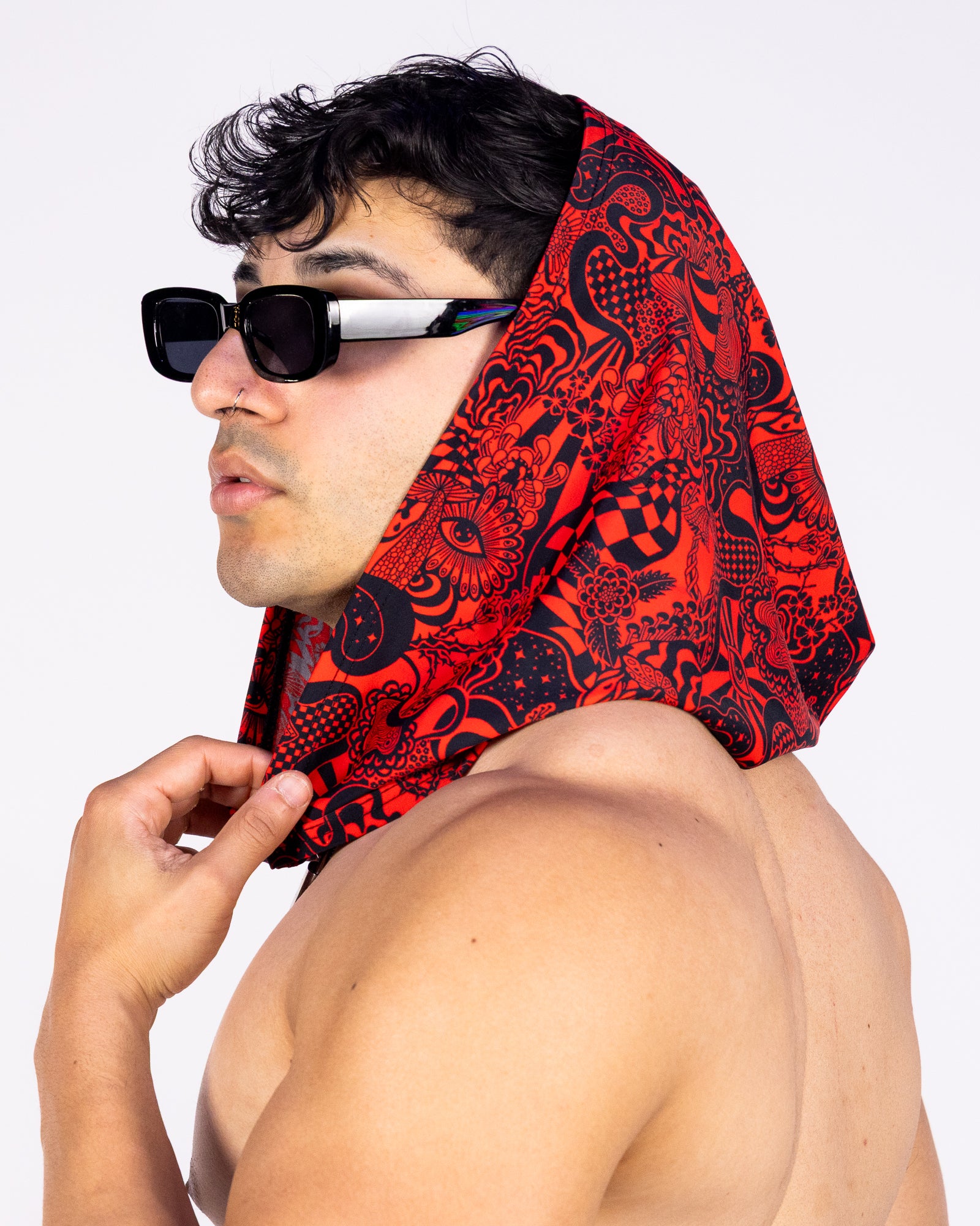 Crimson Zenith Unisex Hood – Rave Wonderland