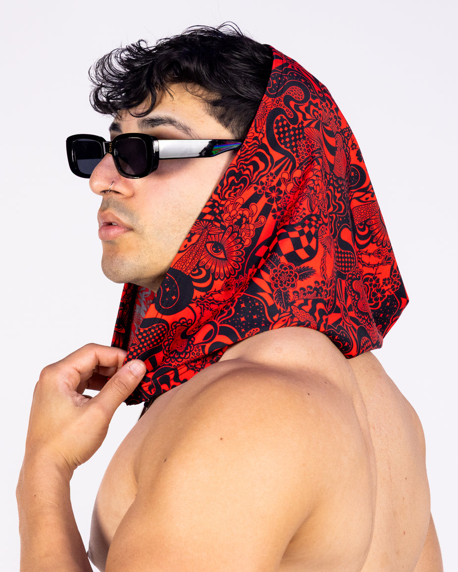 Crimson Zenith Unisex Hood – Rave Wonderland