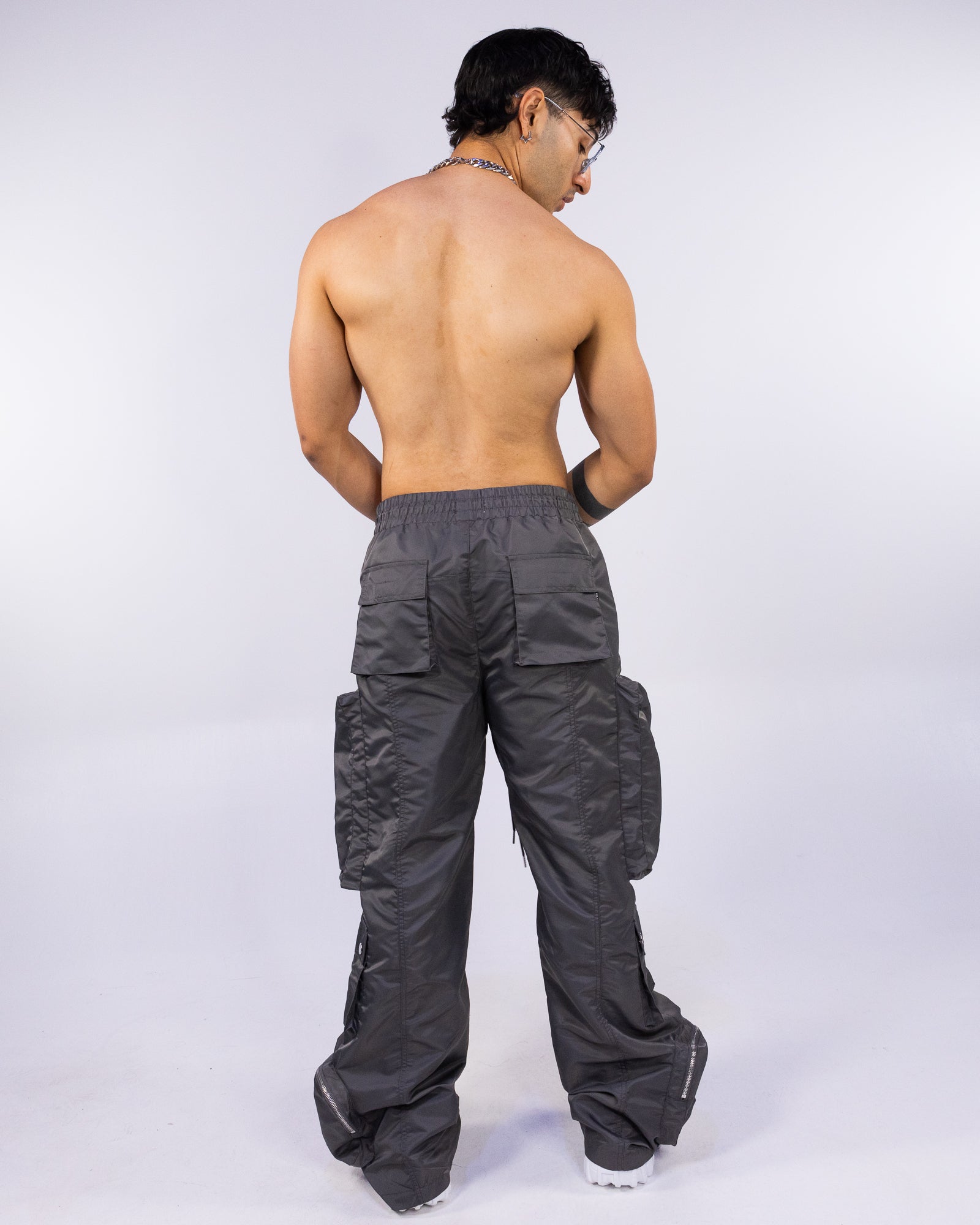 Gray Moon Men's Baggy Zip Cargo Pants – Rave Wonderland