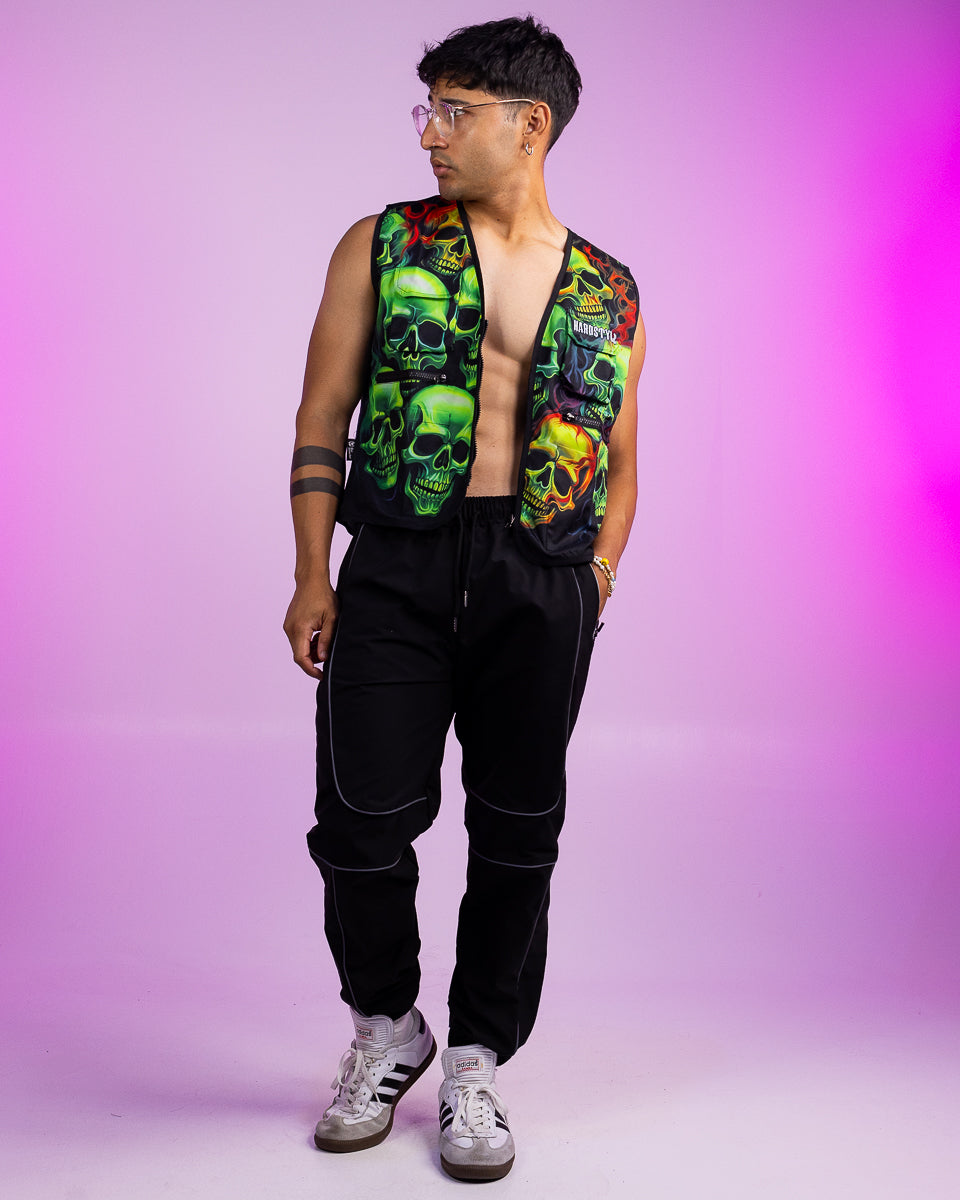 Skulls 150 BPM Utility Vest – Rave Wonderland