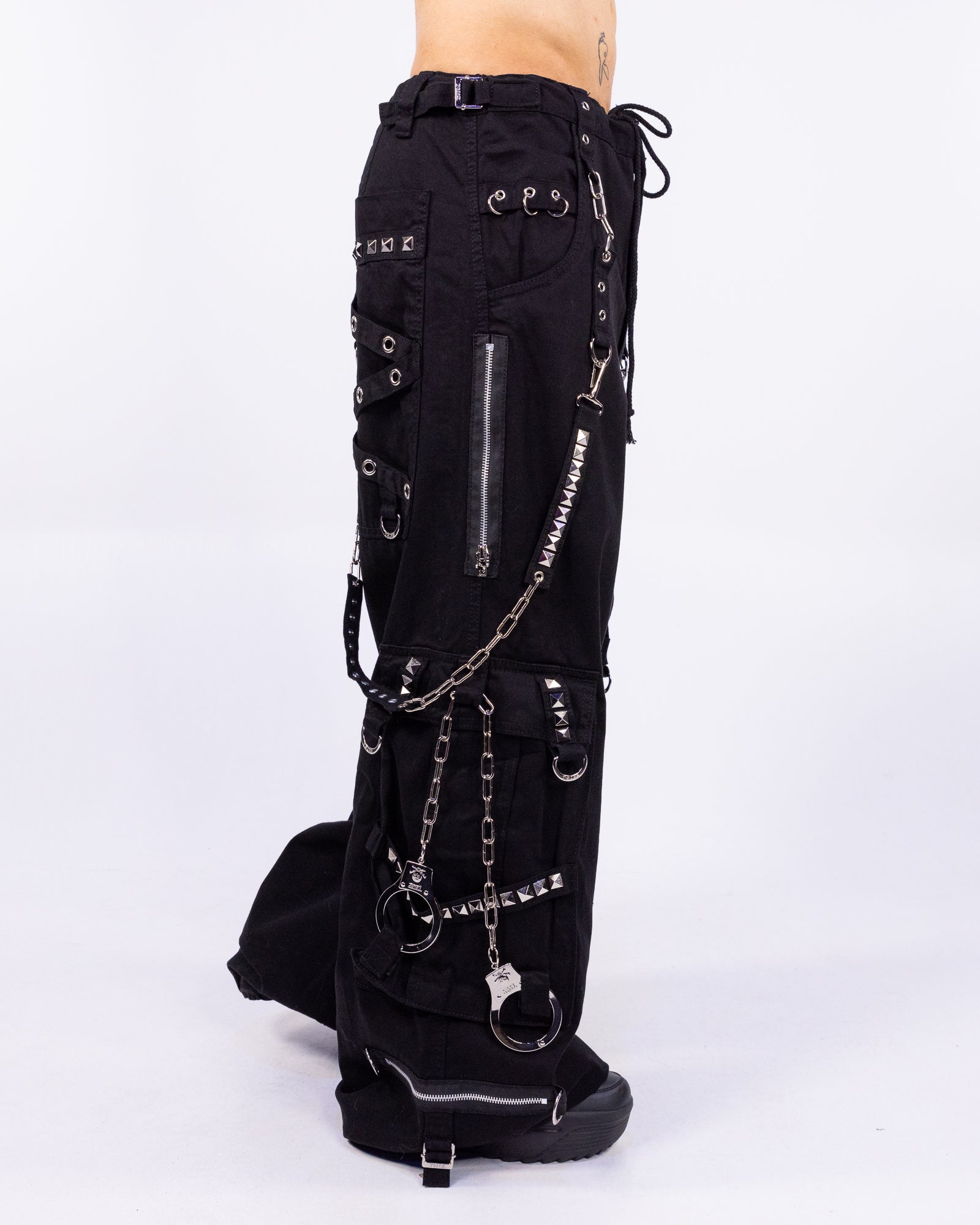 Tripp NYC Black Space Out Pants with Adjustable Features – Rave